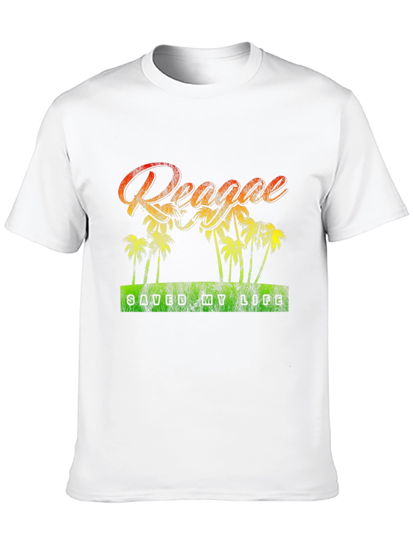Reggae Saved My Life Black Graphic T-Shirt - 10
