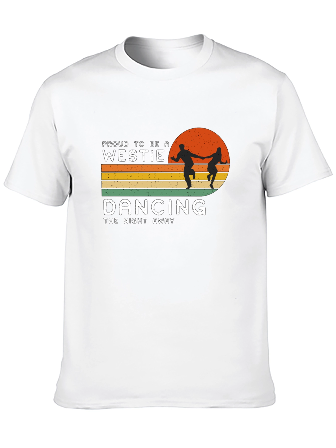 Black Proud Westie Dancing Night Away Graphic Tee view 10