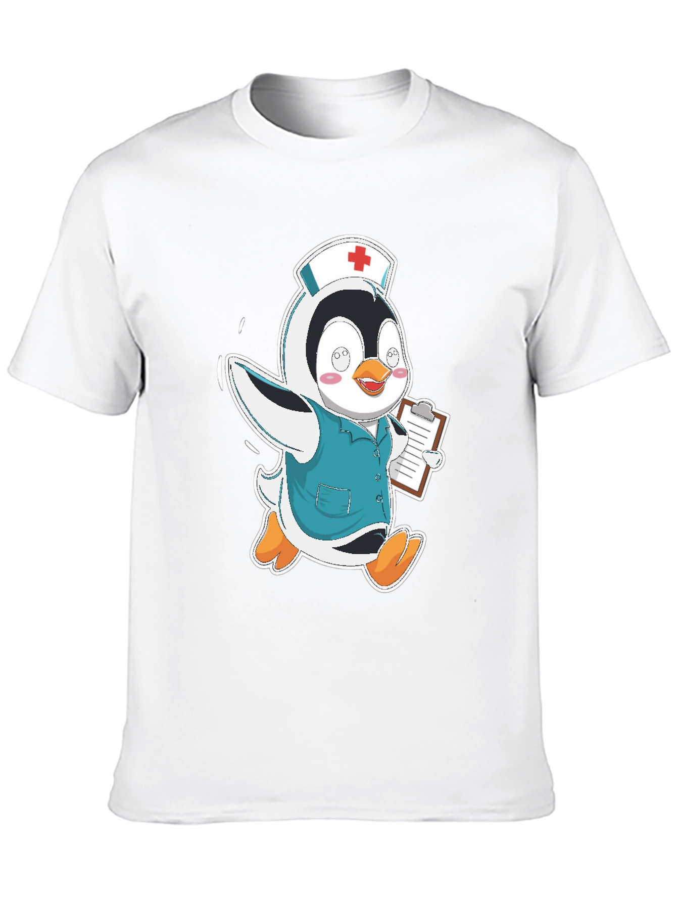 Black Nurse Penguin T-Shirt view 10