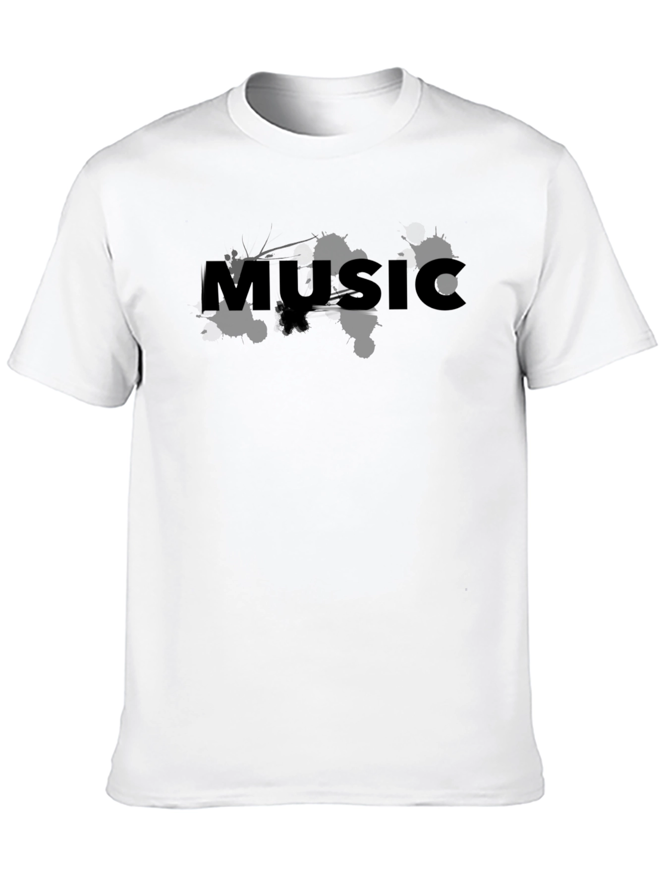 Black Music Graphic Print Black T-Shirt view 10