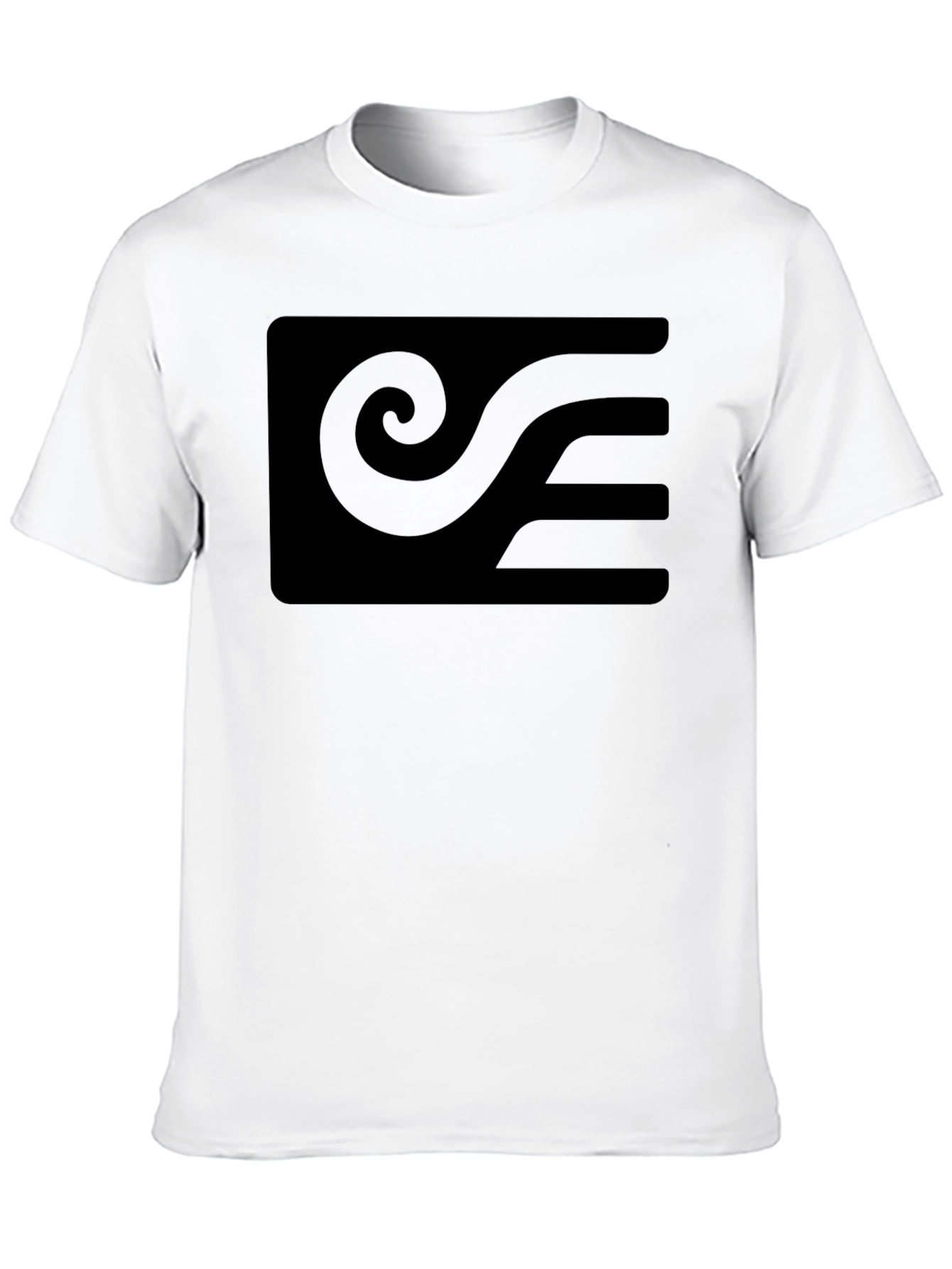 Black Modern Graphic Tee - Black view 10