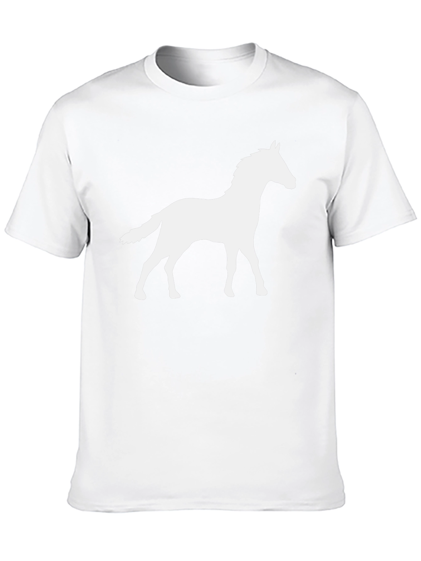 Black Horse Silhouette Black T-Shirt view 10