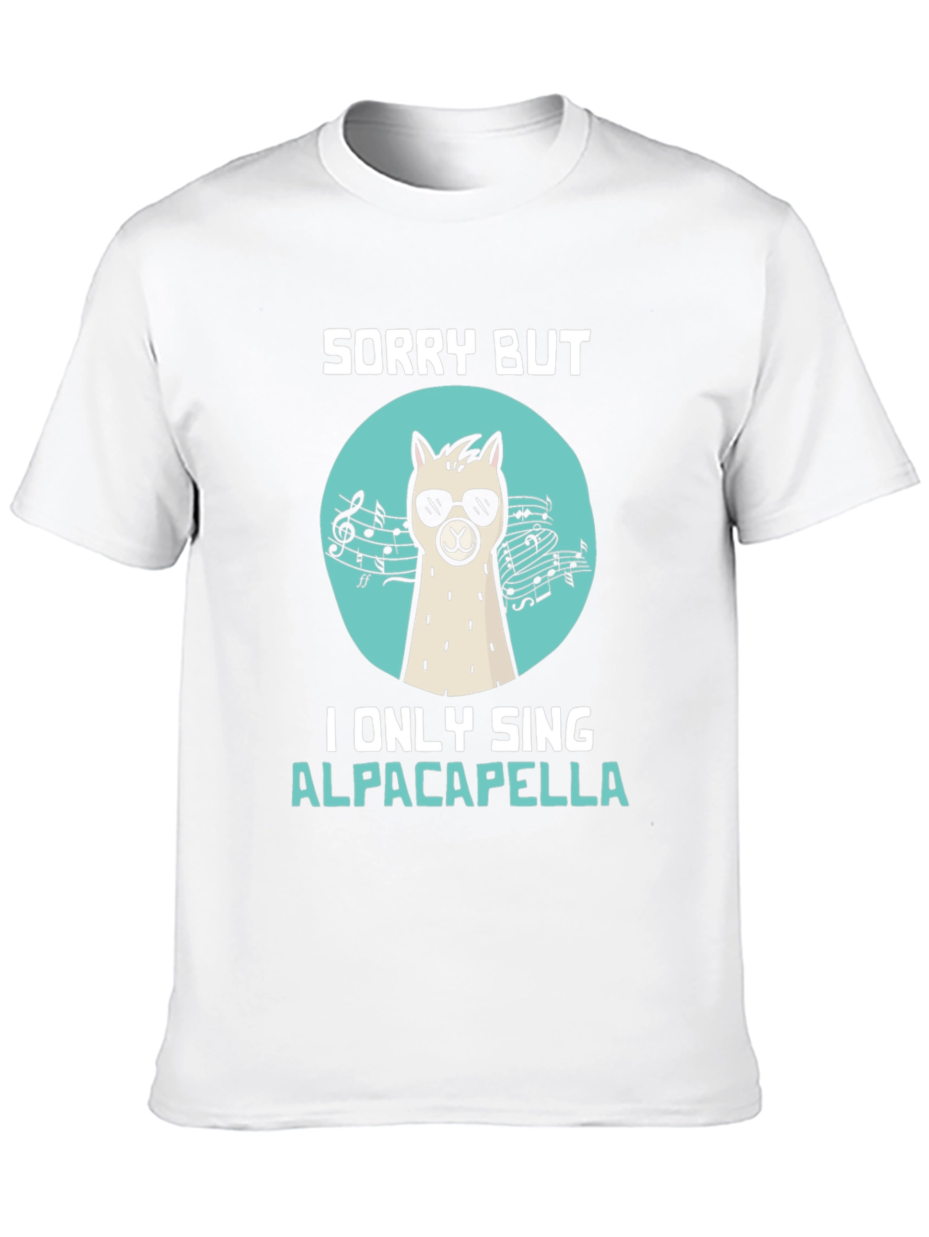 Black Alpaca-pella T-Shirt: Funny Music Lover Tee view 10