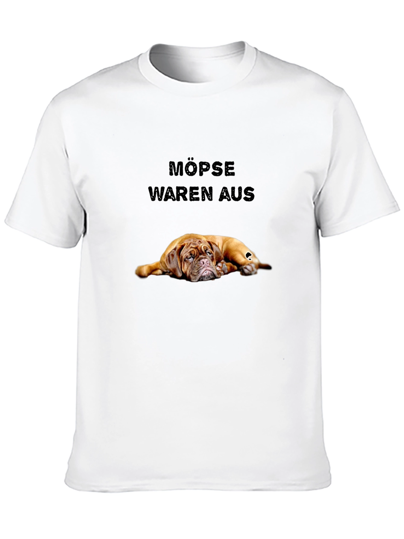 Black Funny Dog T-Shirt - Möpse Waren Aus view 10