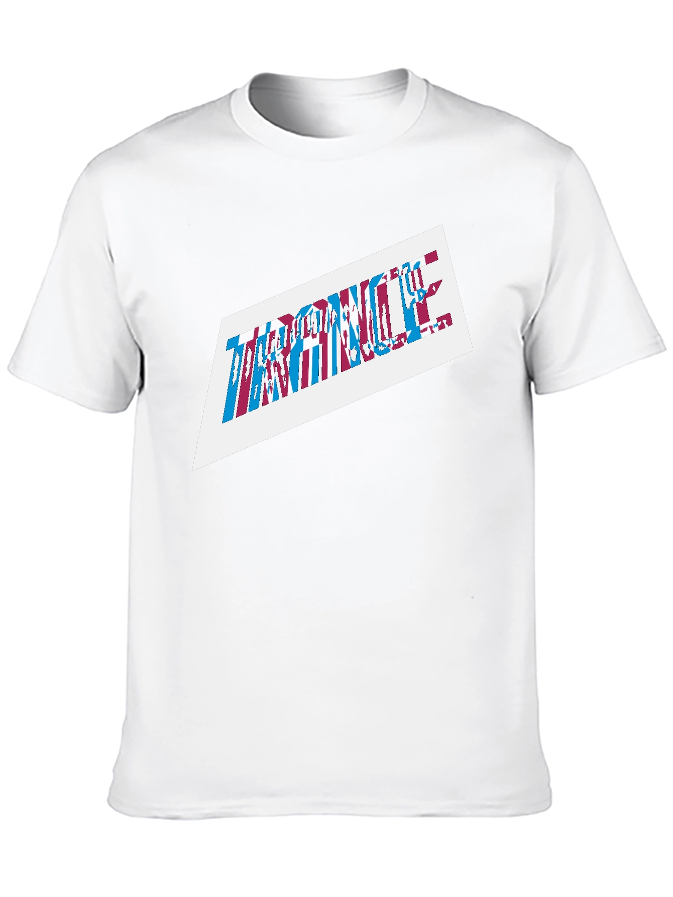 Black Trance Graphic Print Men's Black T-Shirt view 10