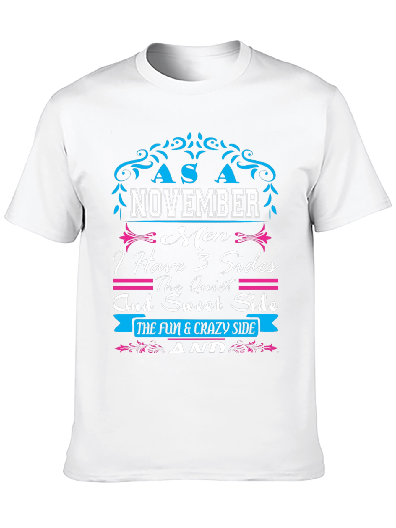 Black November Men 3 Sides T-Shirt view 10