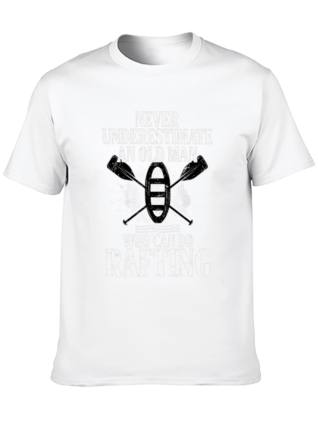 Black Rafting Old Man T-Shirt view 10