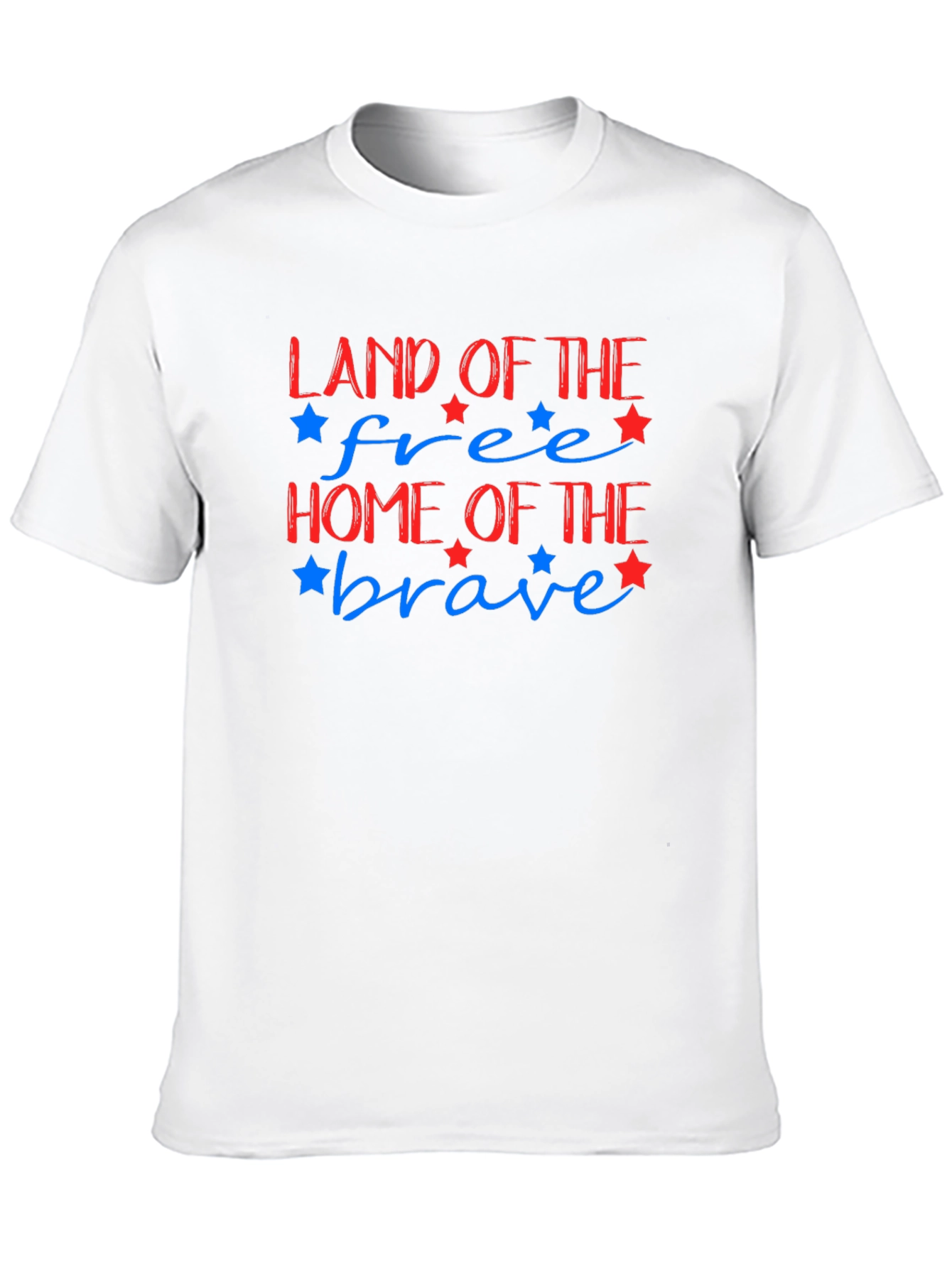 Black Patriotic Land of the Free Graphic Tee view 10