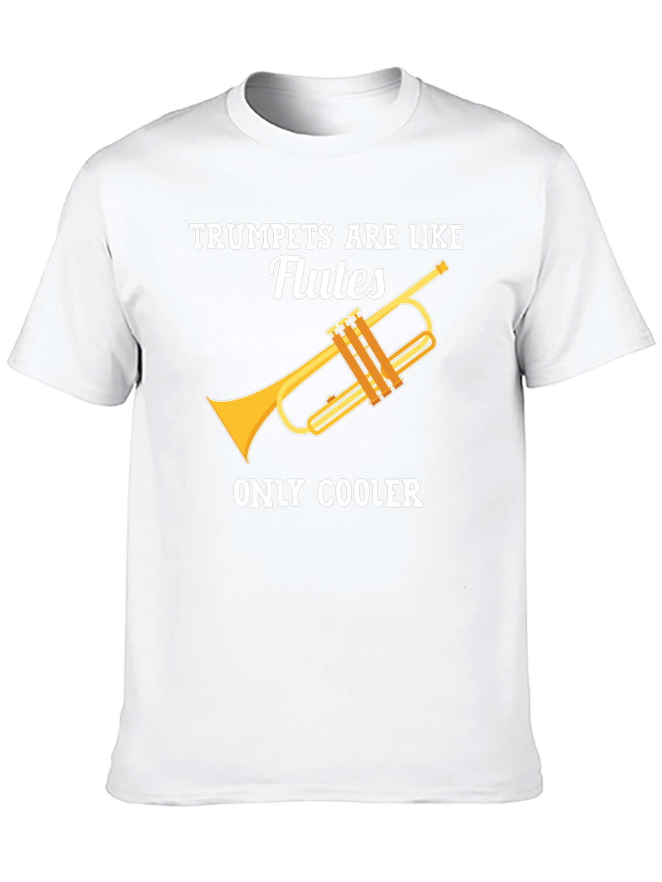 Black Trumpets Are Like Flutes Funny Music T-Shirt view 10