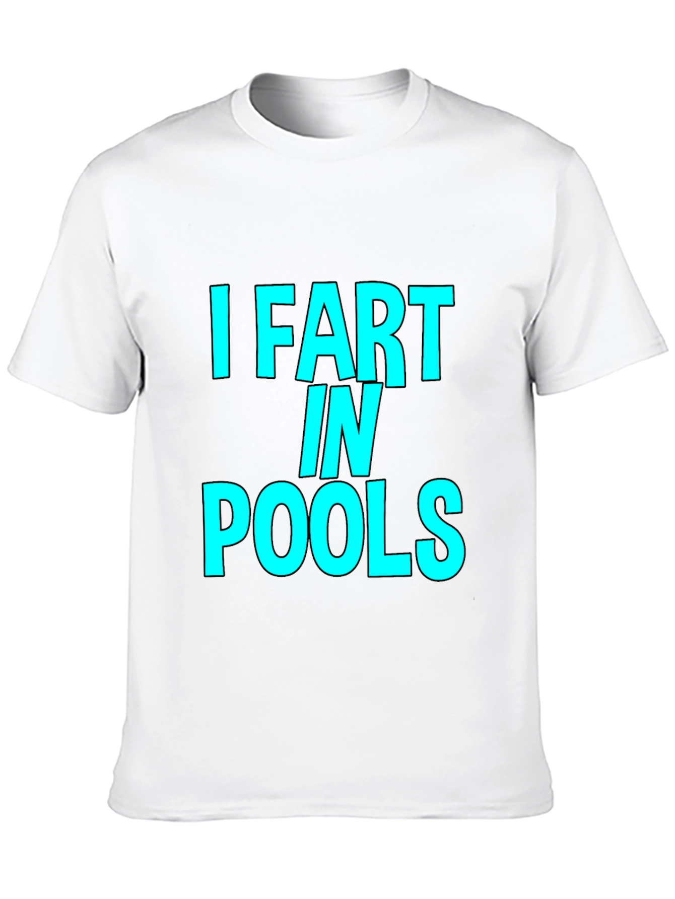 Black I Fart in Pools Graphic T-Shirt - Novelty Funny Tee view 10