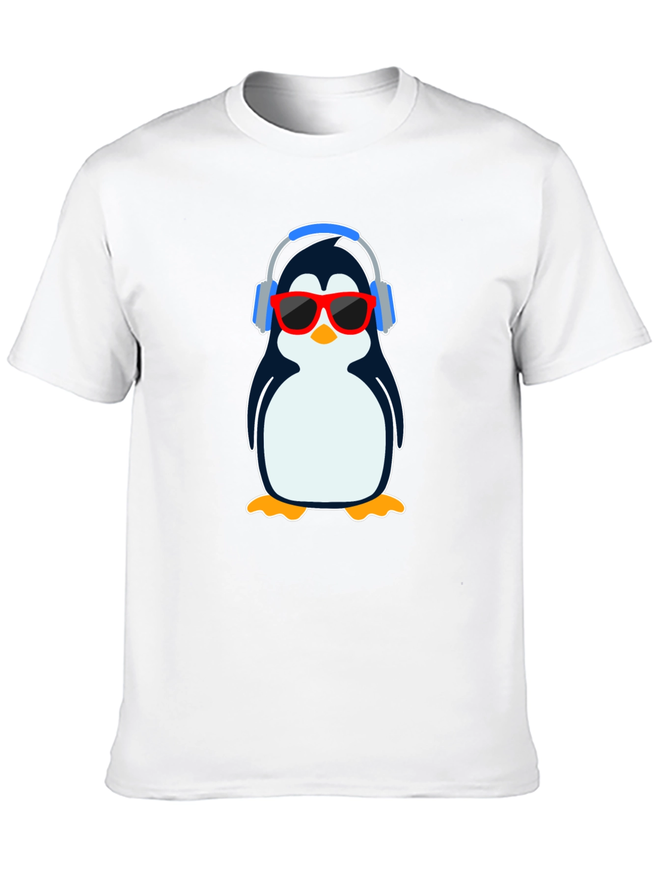 Black Cool Penguin Graphic T-Shirt - Black view 10