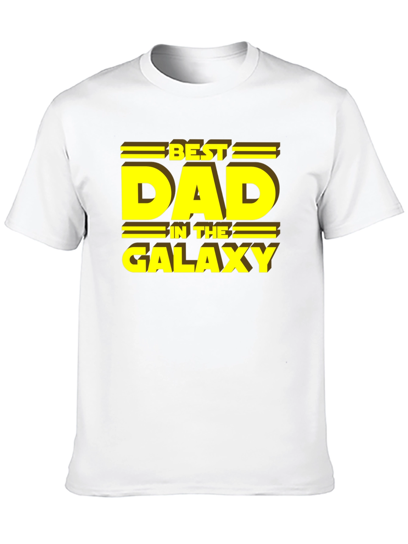 Black Best Dad in the Galaxy T-Shirt view 10