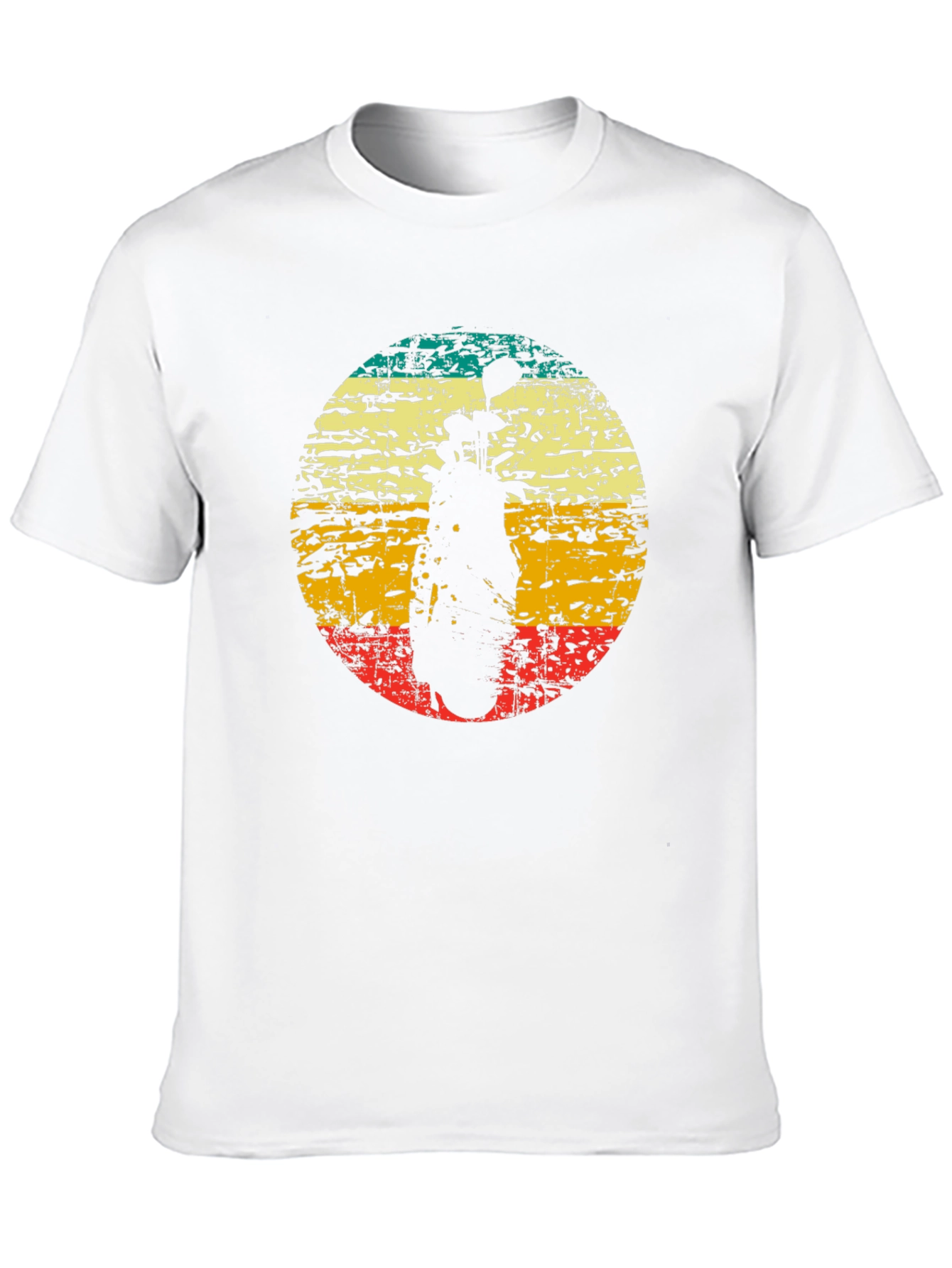 Black Retro Golf Bag T-Shirt - Vintage Style Golf Tee view 10