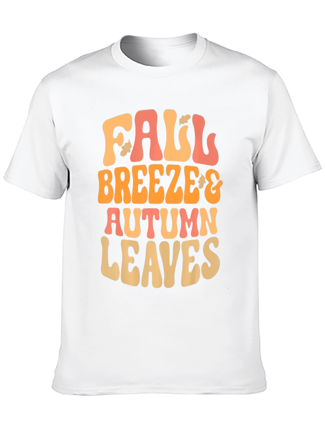 Black Fall Breeze Autumn Leaves Graphic Tee view 10