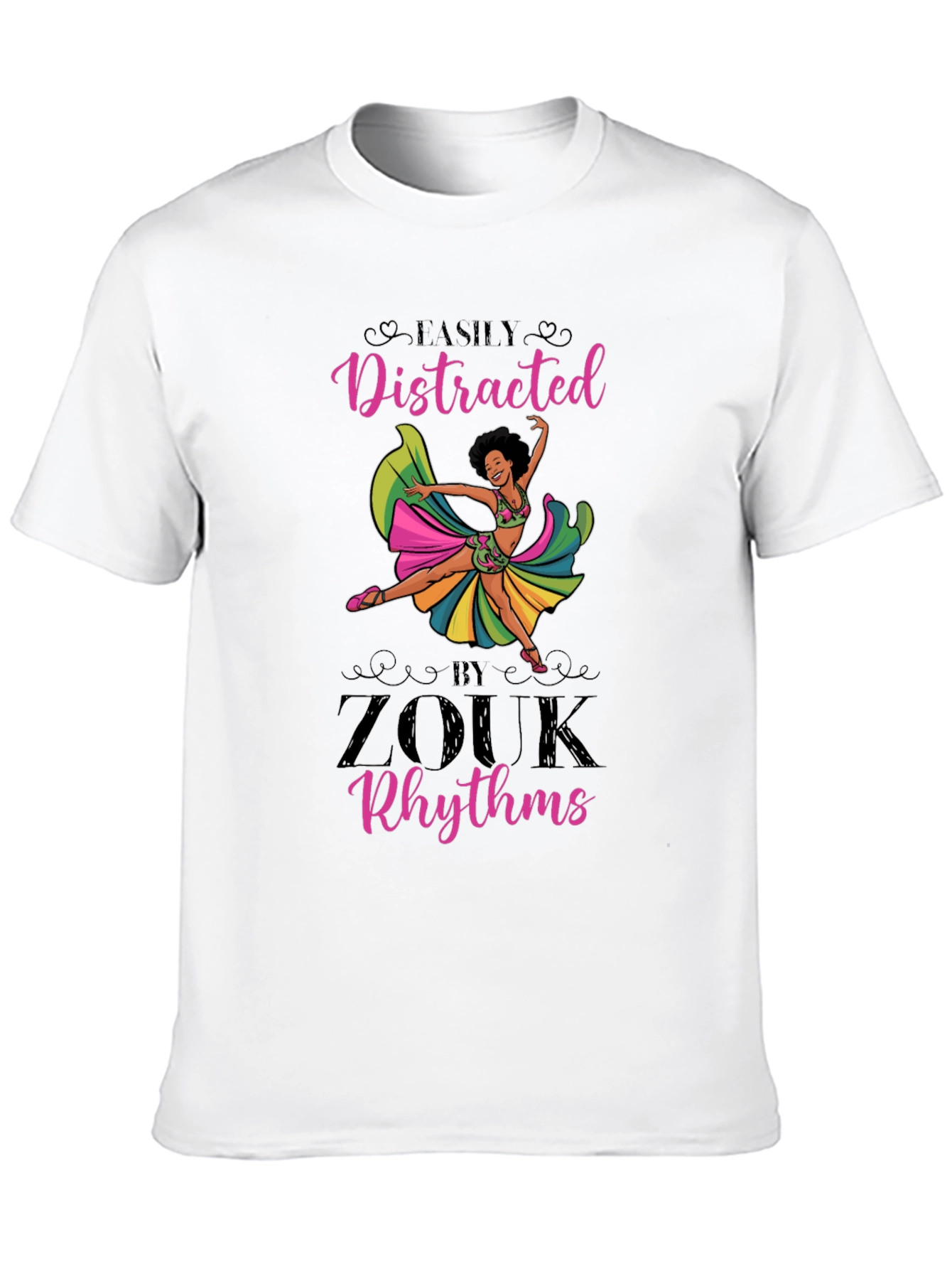 Black Zouk Rhythms Graphic Tee - Dance Lover view 10