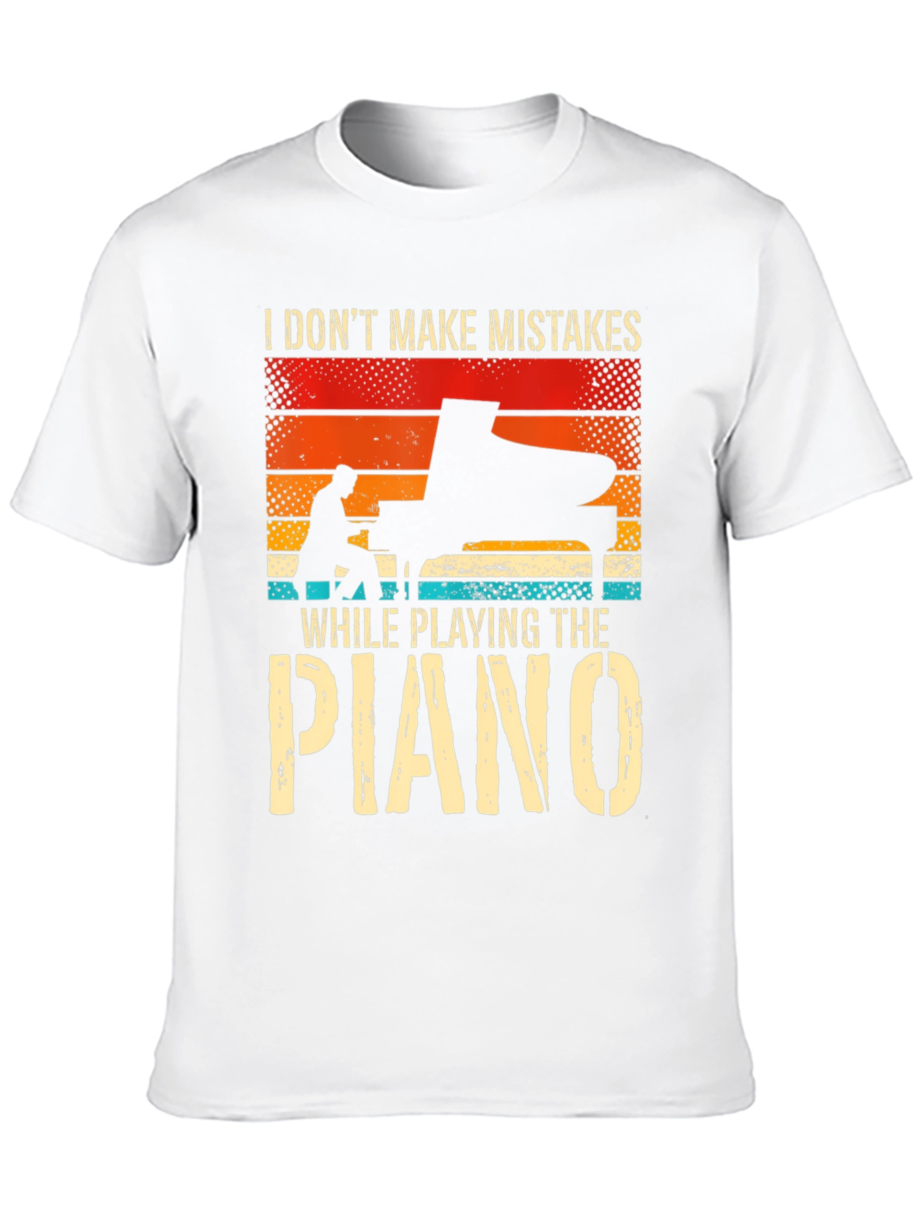 Black Piano Player T-Shirt: I Don't Make Mistakes view 10