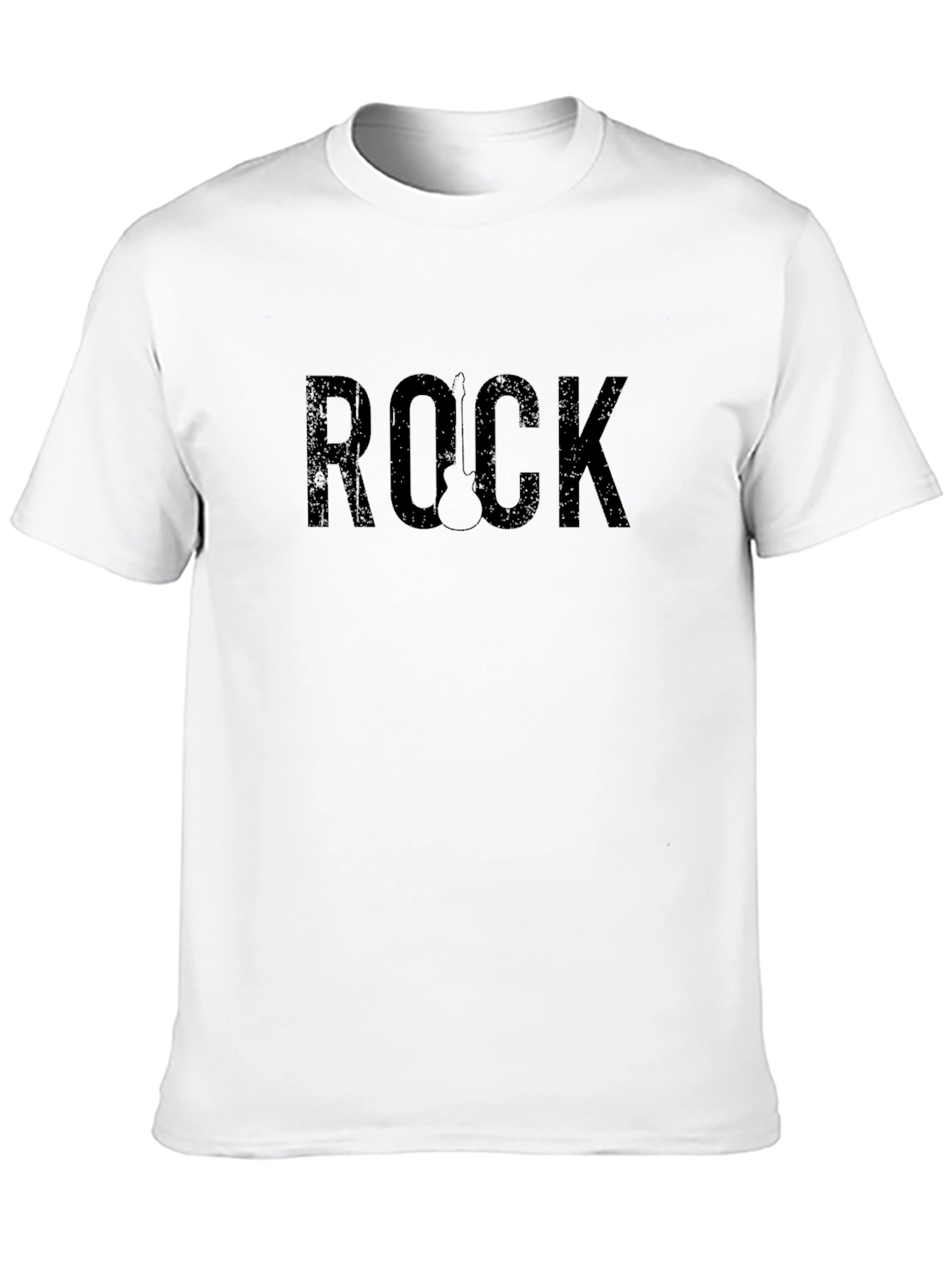 Black Rock T-Shirt - Black Crew Neck Tee view 10