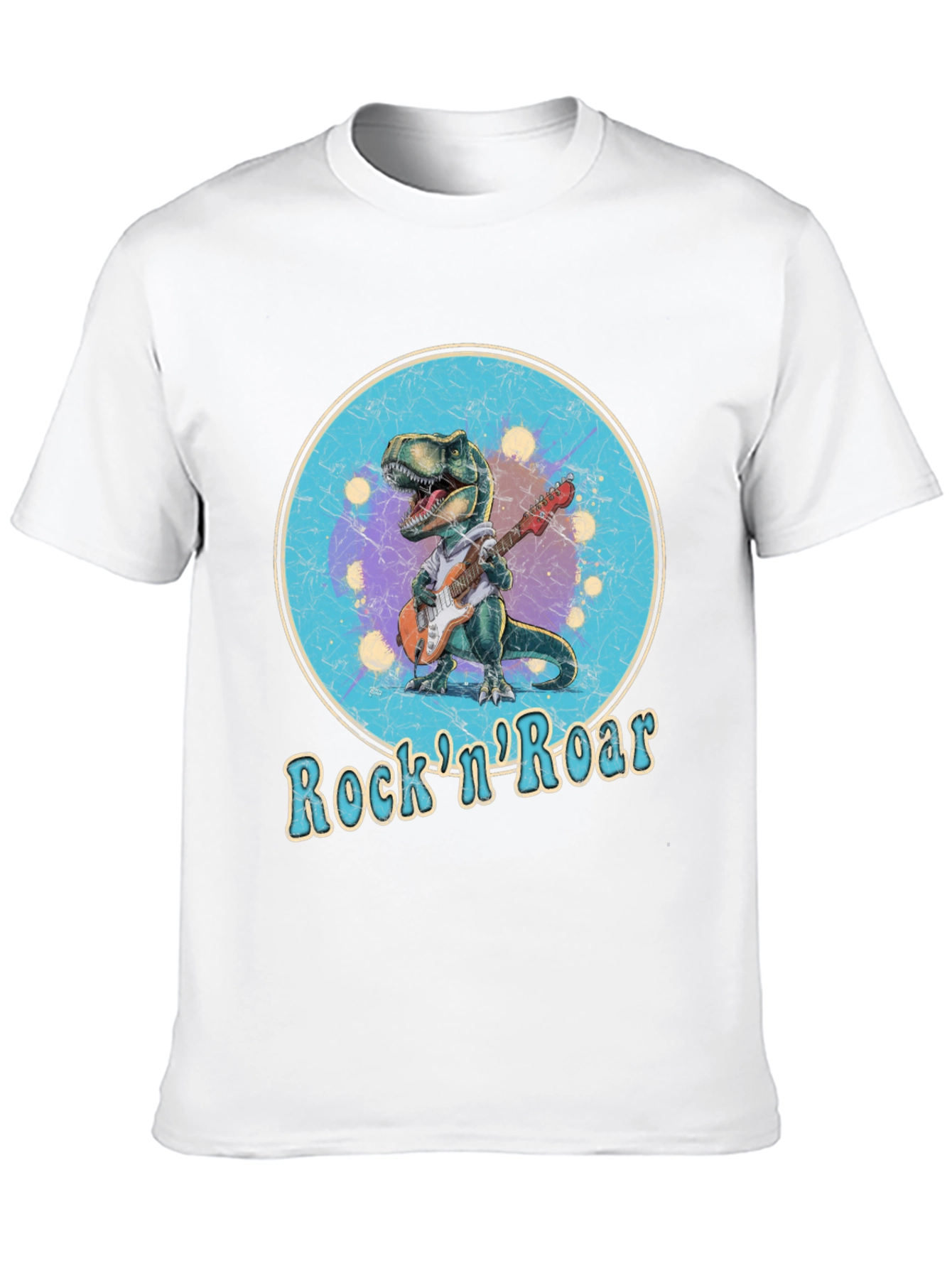 Black Rock 'n' Roar Dinosaur Graphic T-Shirt view 10