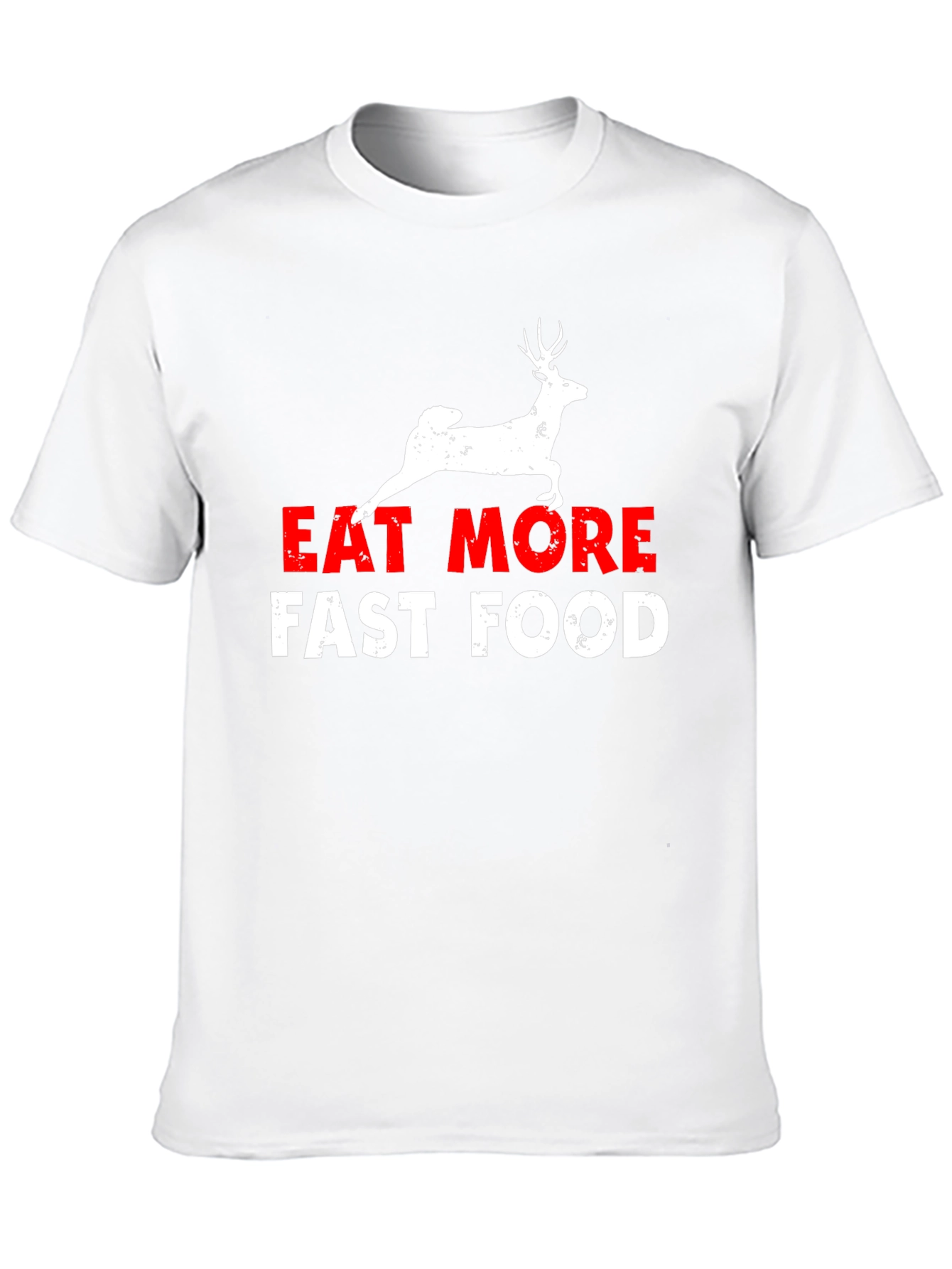 Black Eat More Fast Food Black Graphic Tee view 10