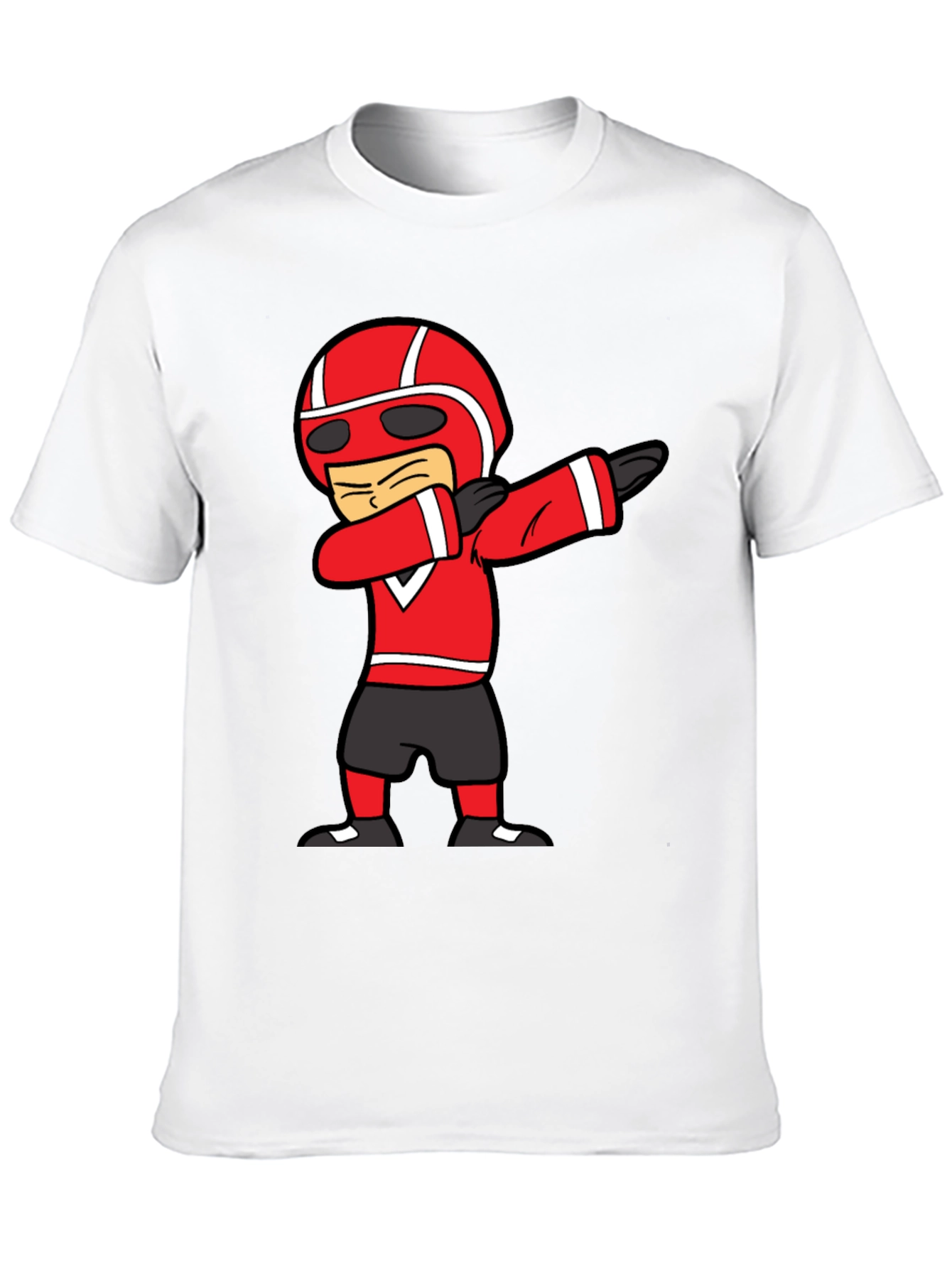 Black Dabbing Cartoon Racer Black T-Shirt view 10