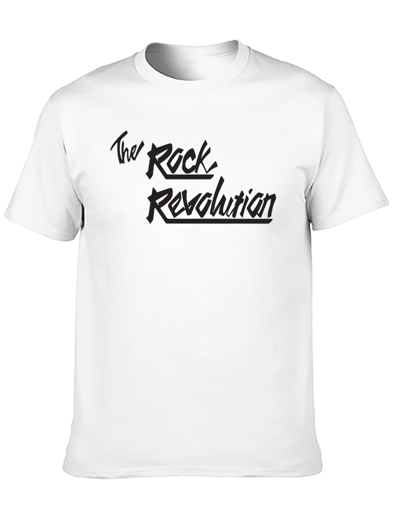 Black The Rock Revolution Black Graphic T-Shirt view 10
