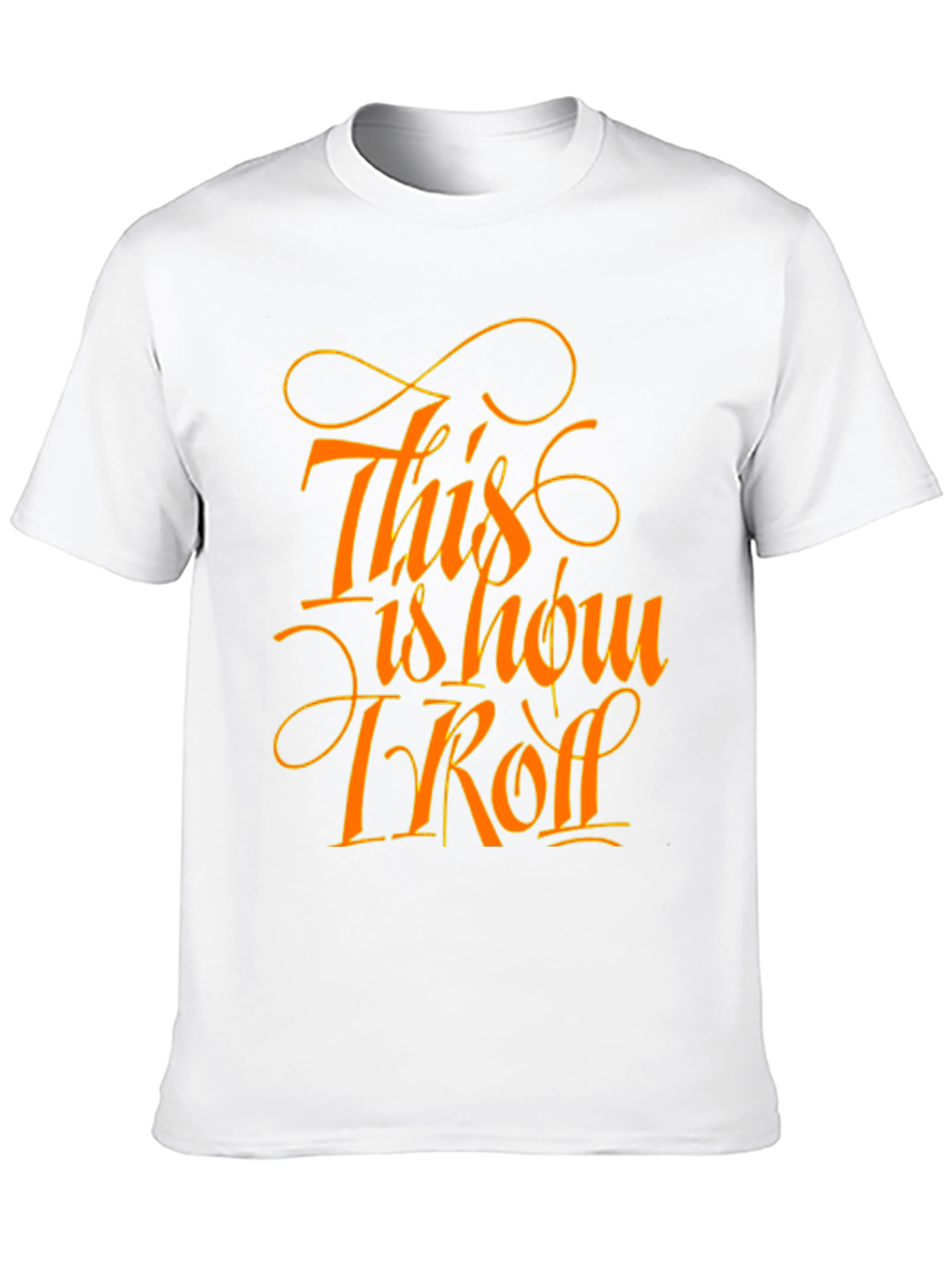 Black This Is How I Roll Funny Graphic Tee - Black view 10