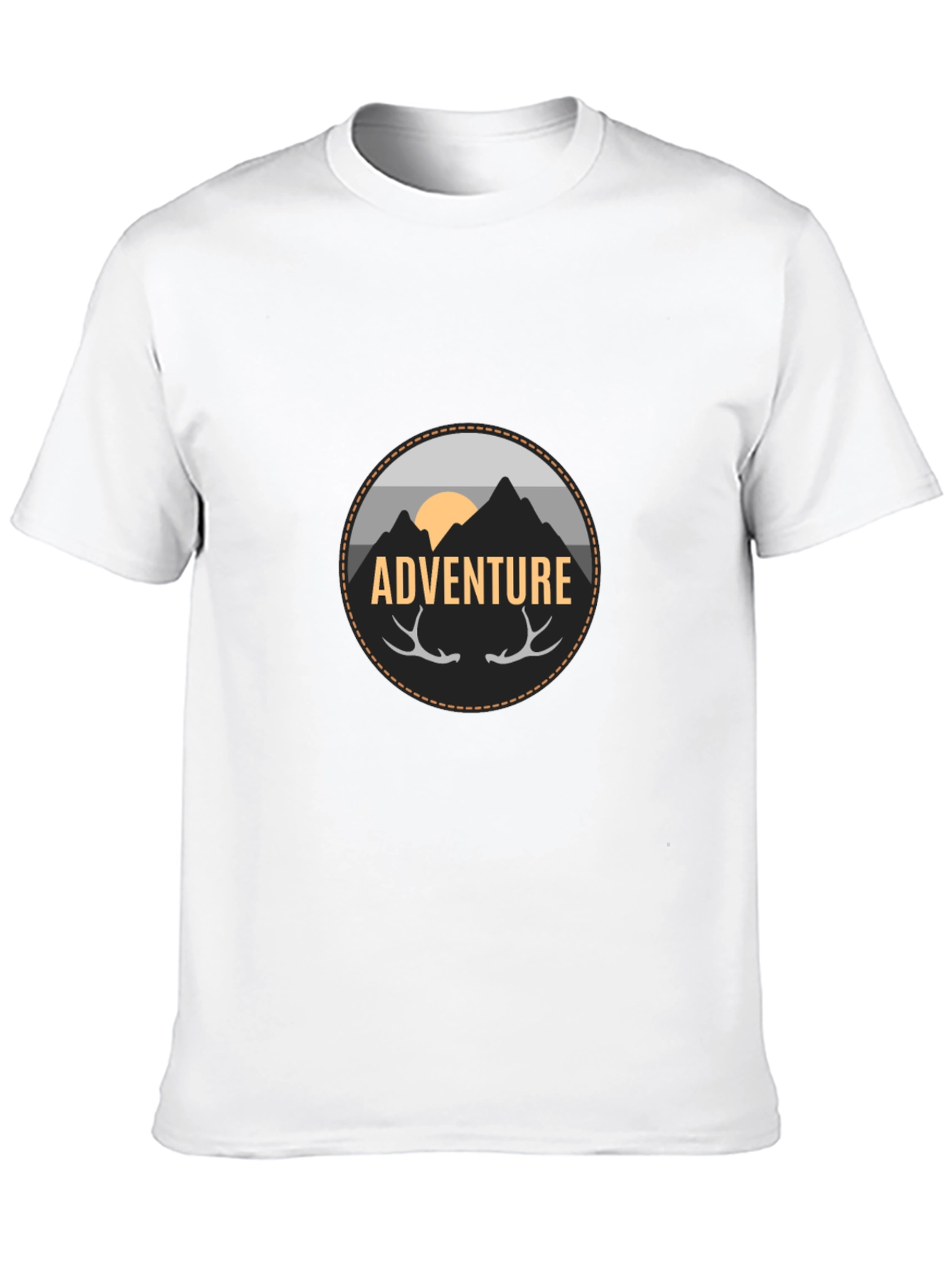 Black Adventure Graphic Tee - Men's Black T-Shirt view 10