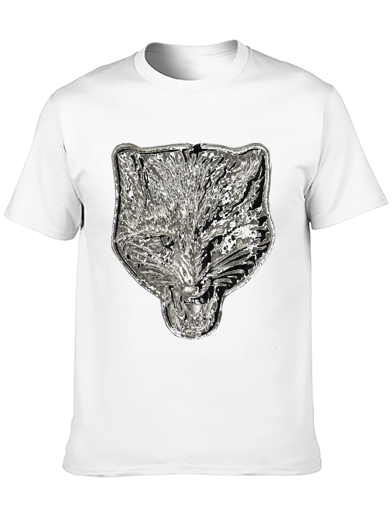 Black Wolf Graphic Tee - Black Cotton Blend view 10