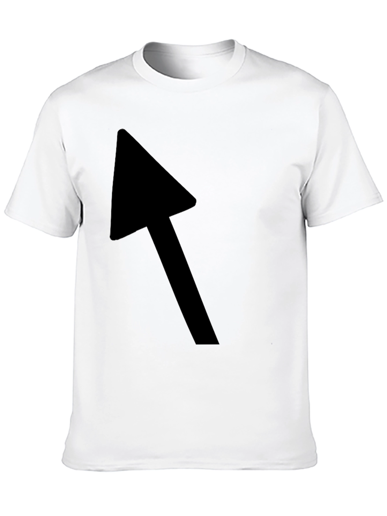 Black Black T-Shirt with Bold Arrow Graphic view 10