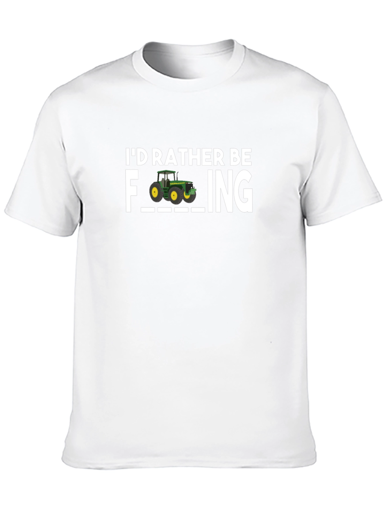 Black I'd Rather Be Farming T-Shirt view 10