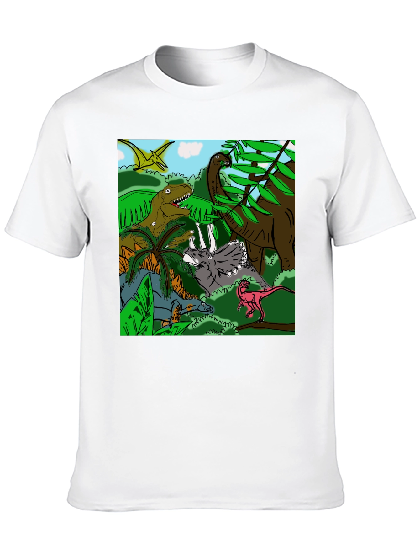 Black Dinosaur T-Shirt: Prehistoric Adventure Tee view 10