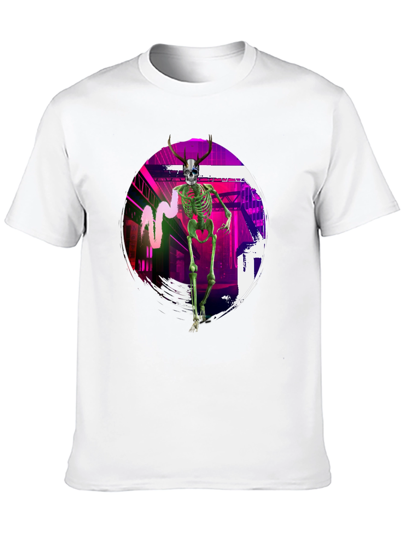 Black Skeleton Graphic T-Shirt - Unique Streetwear Design view 10