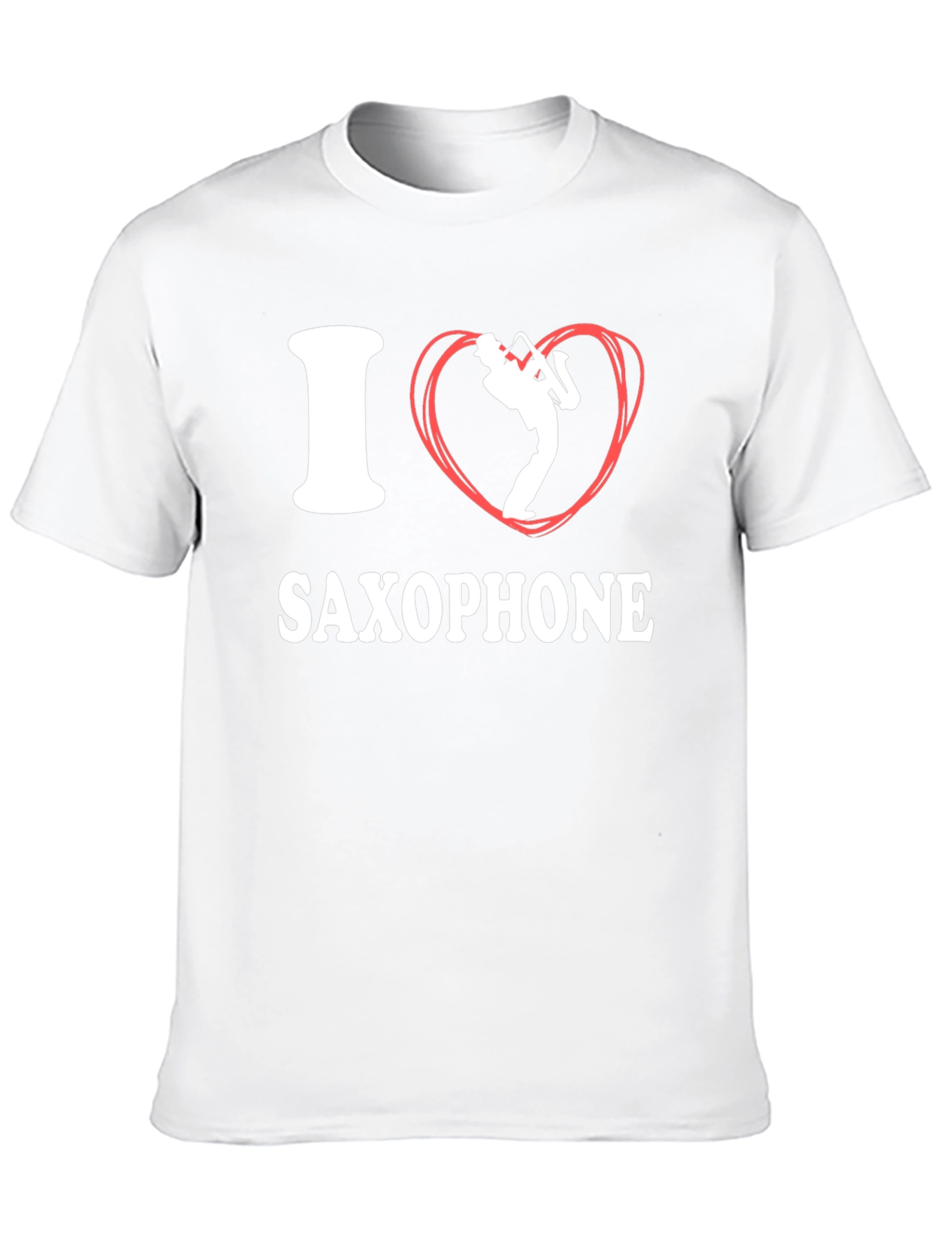 Black I Love Saxophone Graphic Tee view 10