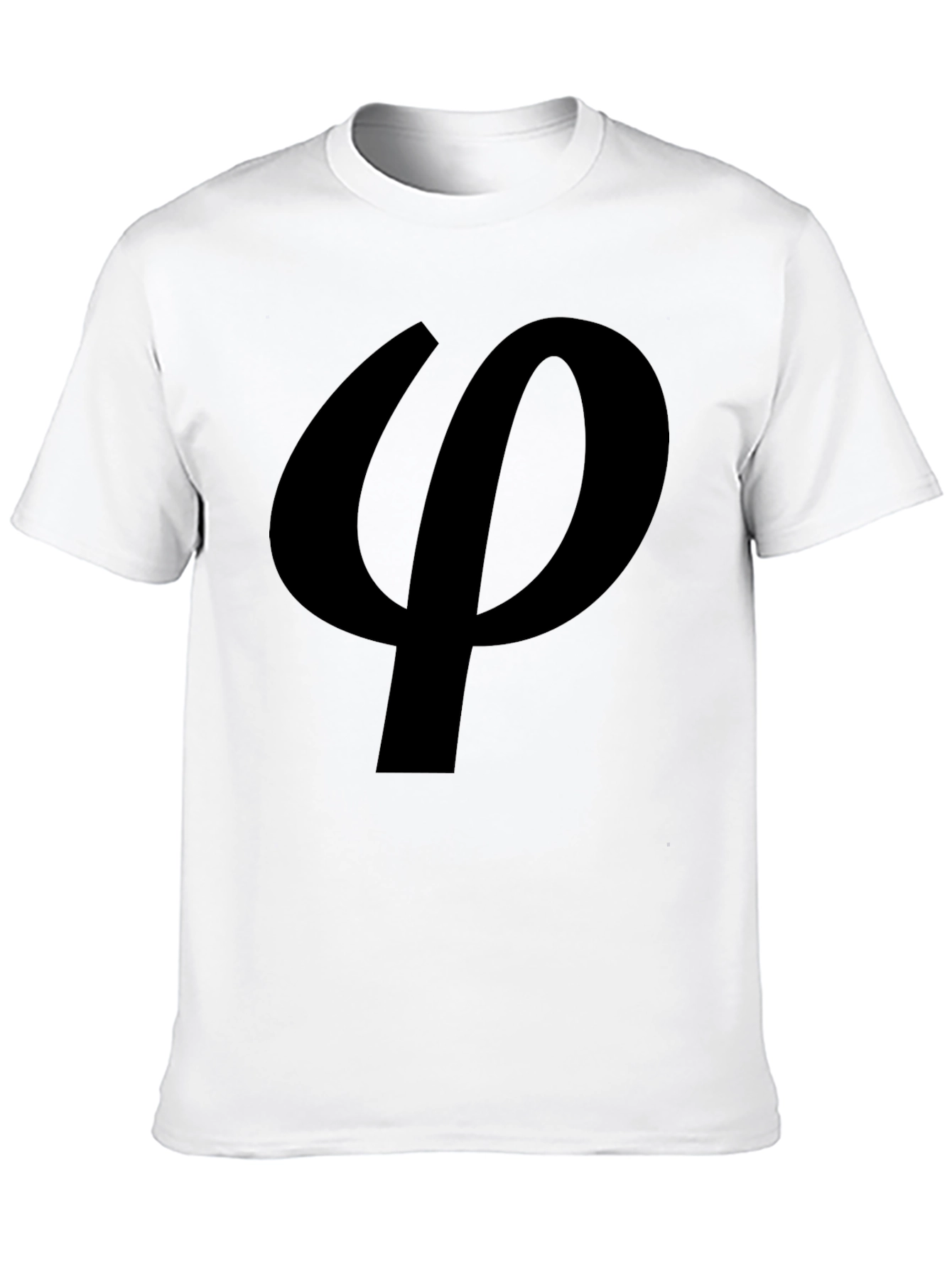 Black Black Phi Symbol T-Shirt view 10
