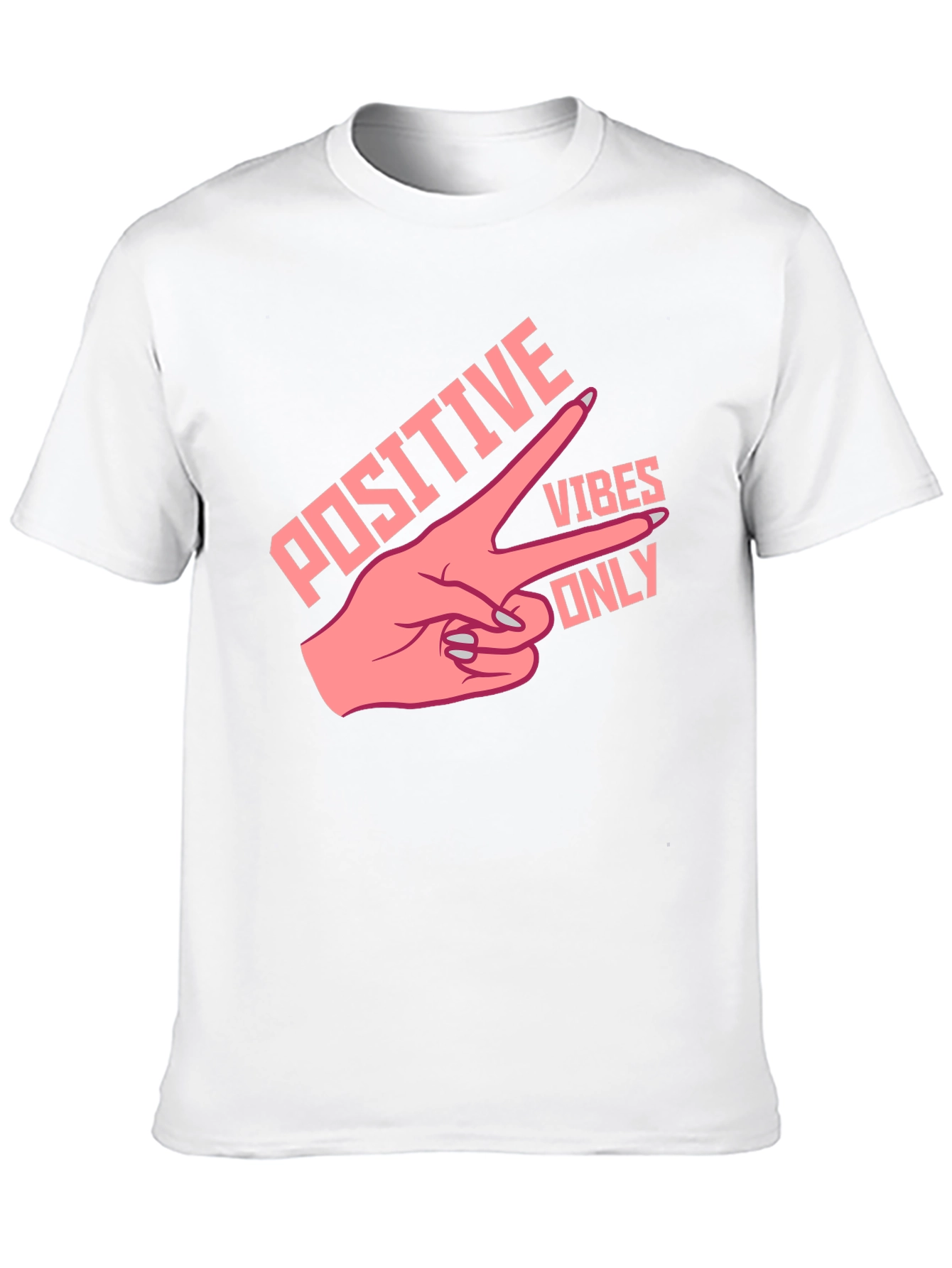 Black Positive Vibes Only Graphic Tee - Black view 10
