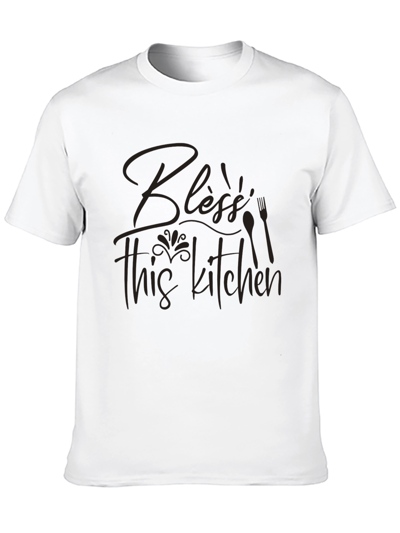 Black Bless This Kitchen Graphic Tee - Comfort Fit view 10