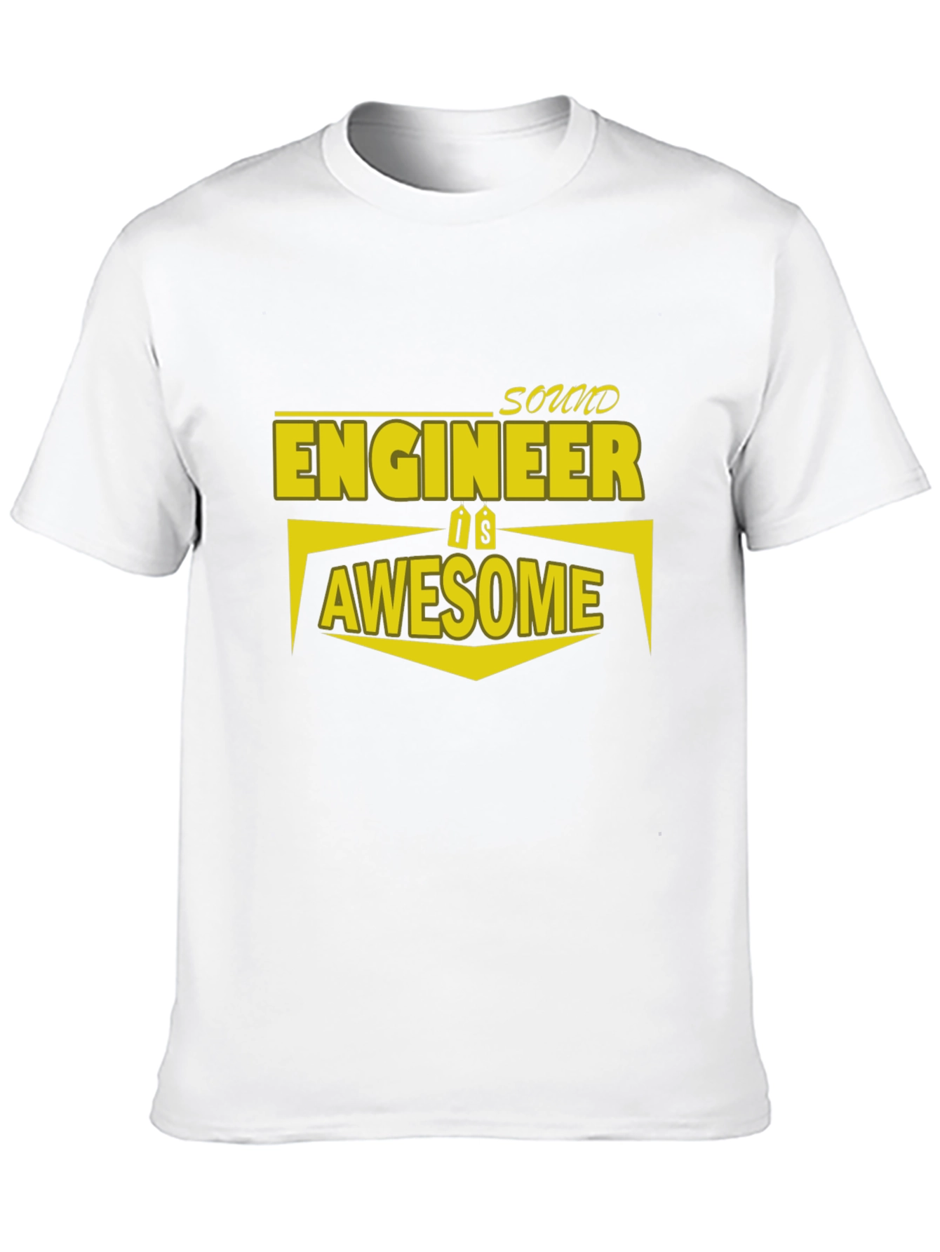 Black Sound Engineer is Awesome T-Shirt view 10