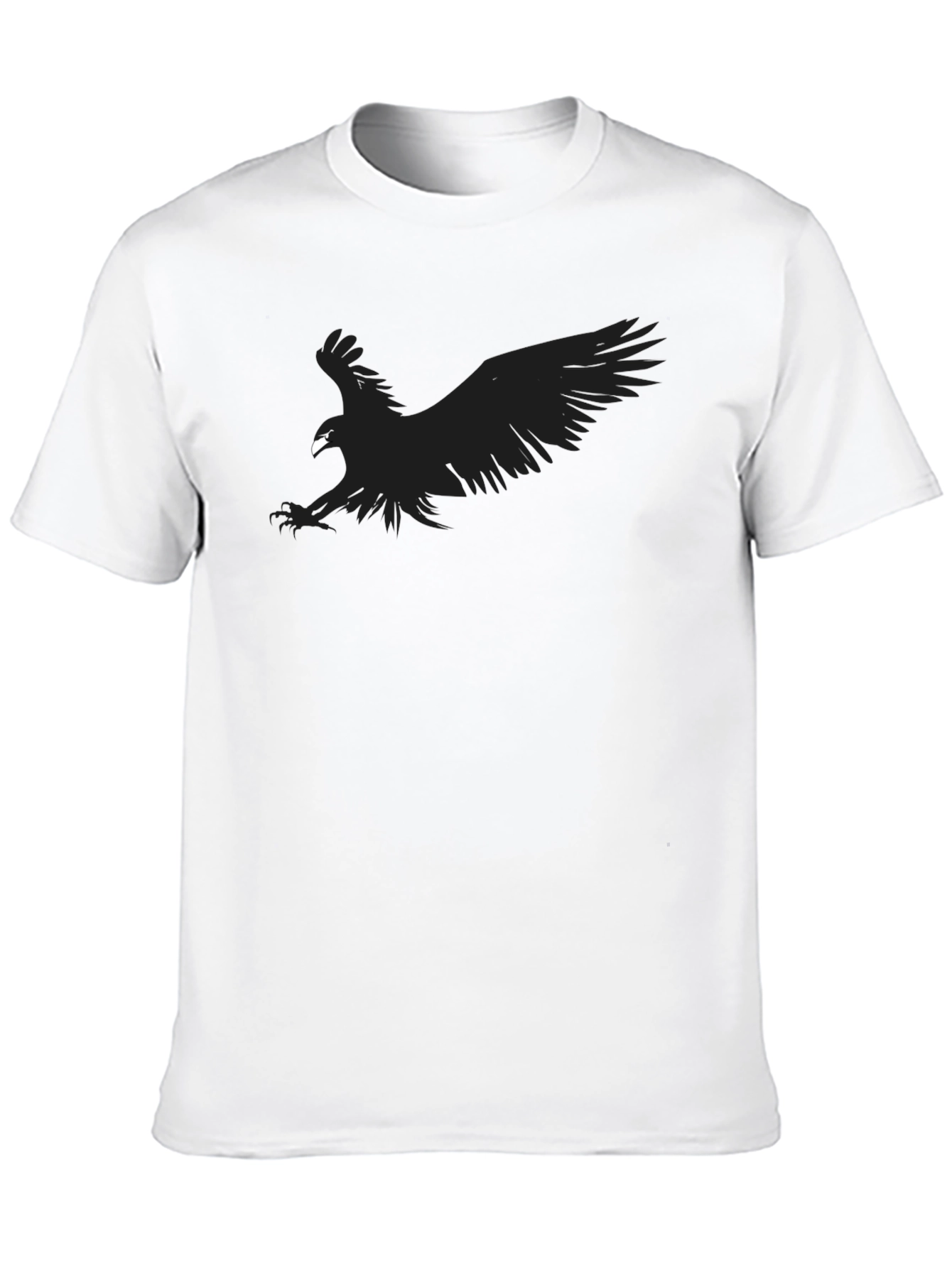 Black Black Eagle Graphic T-Shirt - Men's Short Sleeve Crew Neck Tee view 10