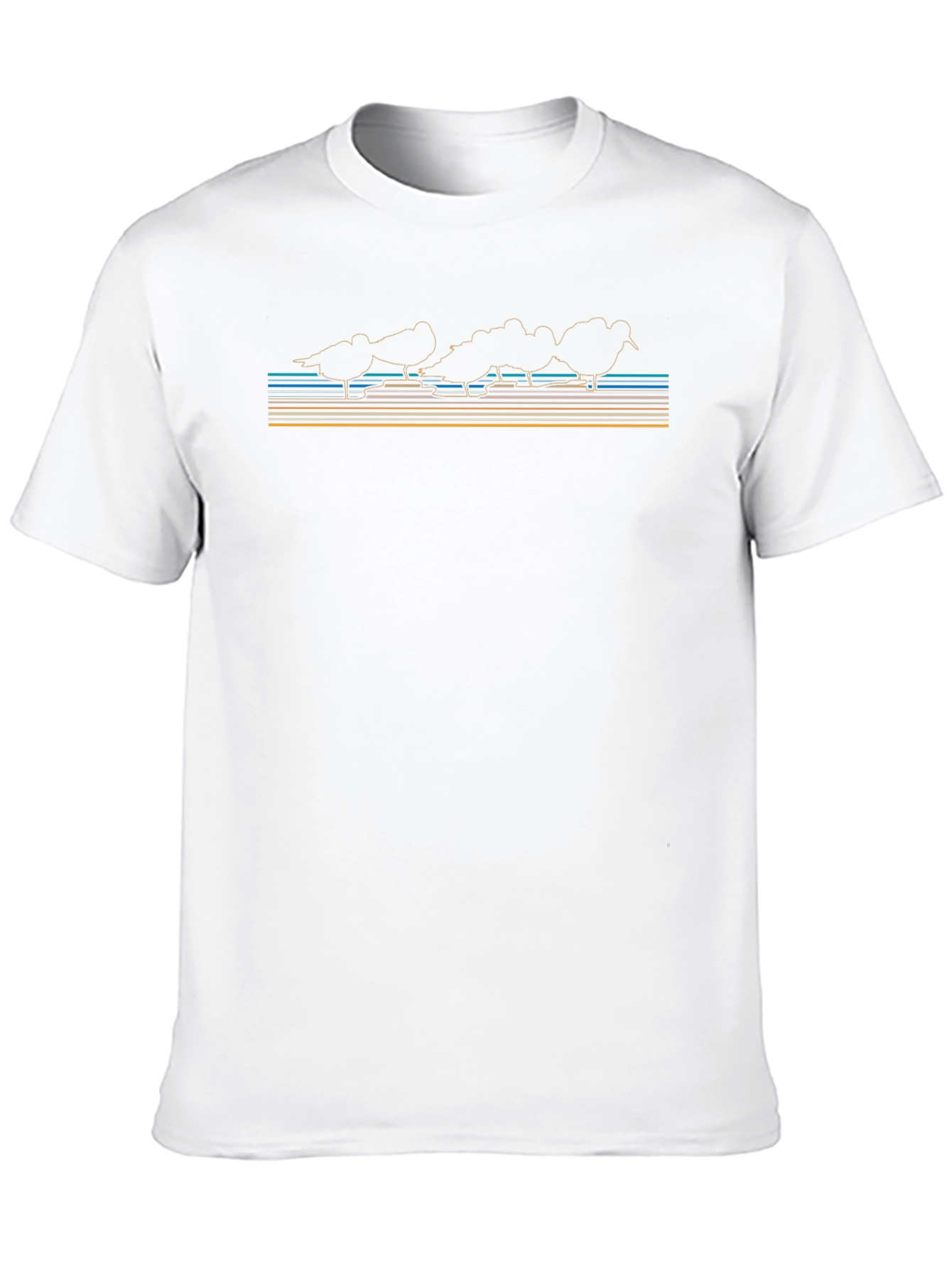 Black Retro Shorebird Tee - Coastal Style view 10