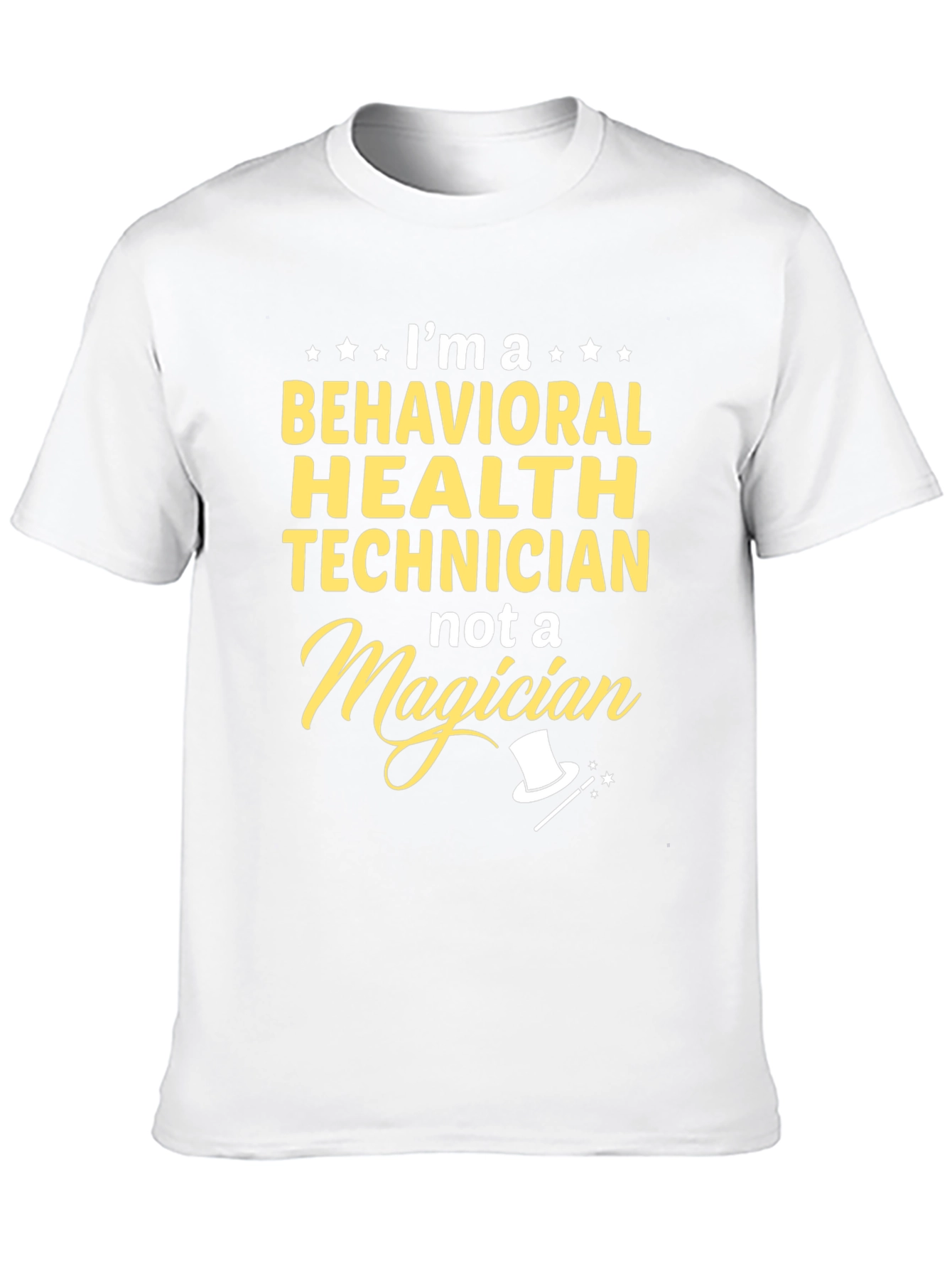 Black Behavioral Health Technician T-Shirt - Not a Magician view 10
