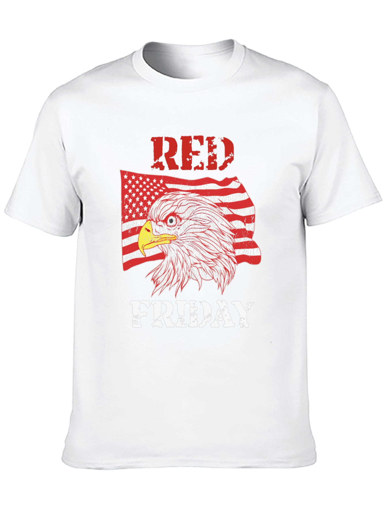 Black RED Friday Eagle Graphic Tee - Men's Black T-Shirt view 10