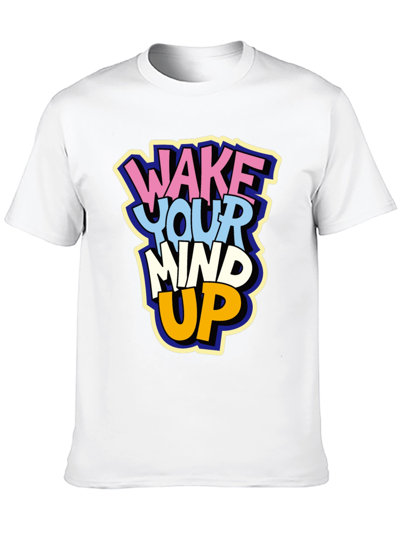 Black Wake Your Mind Up Graphic T-Shirt view 10