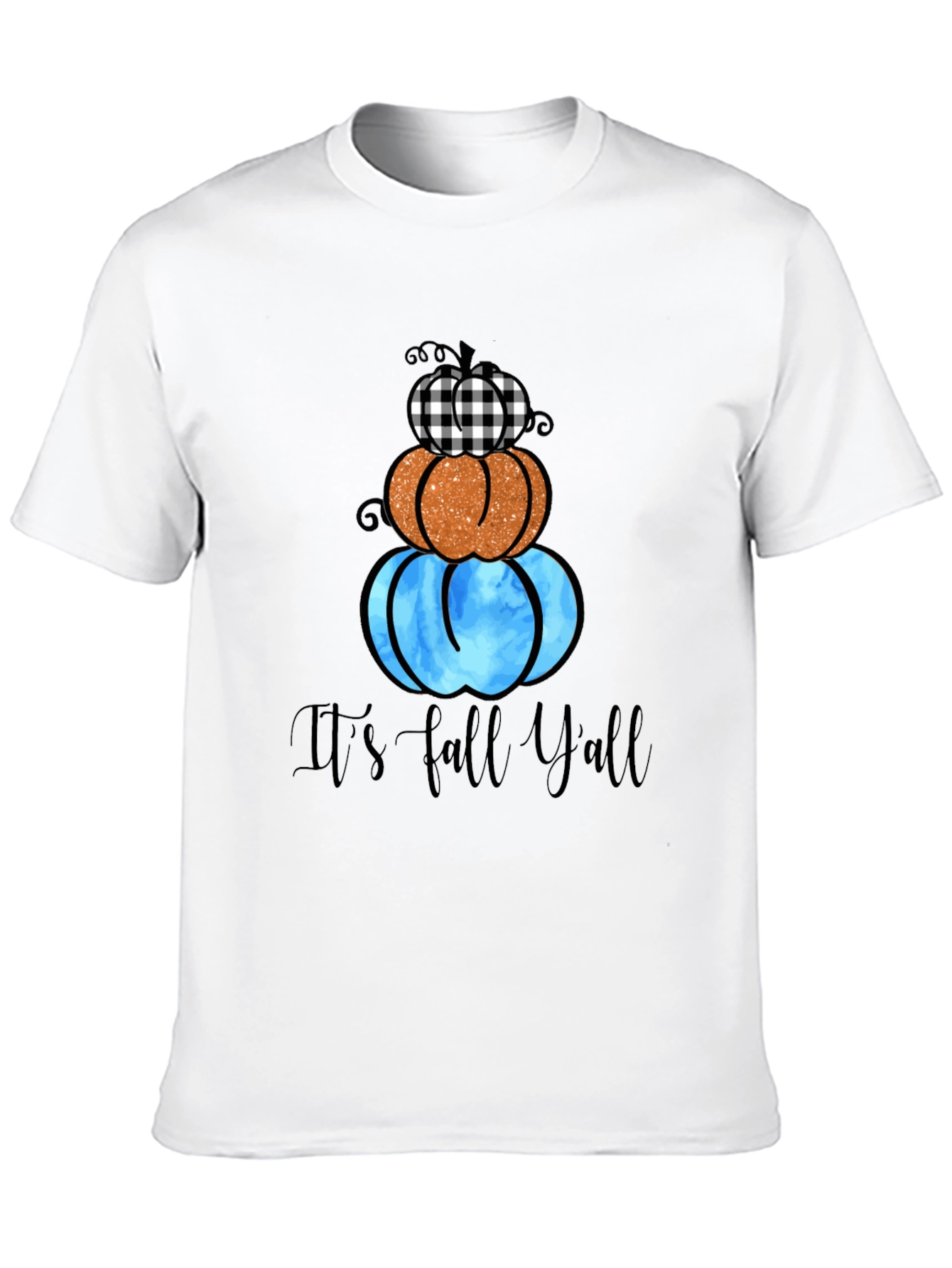 Black Fall Y'all Pumpkin Stack Tee view 10