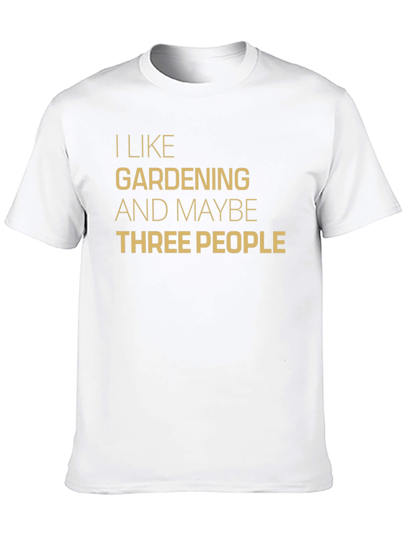 Black I Like Gardening & Maybe Three People T-Shirt view 10