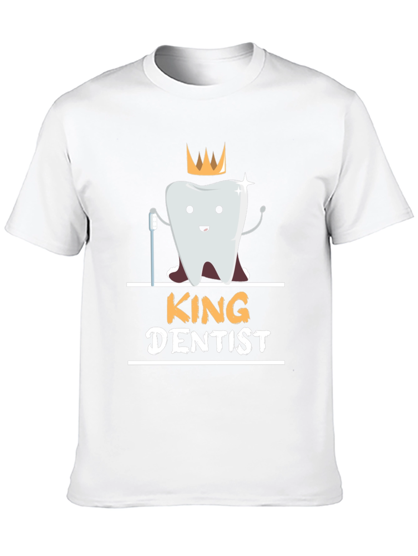 Black King Dentist T-Shirt - Funny Dental Hygienist Tee view 10