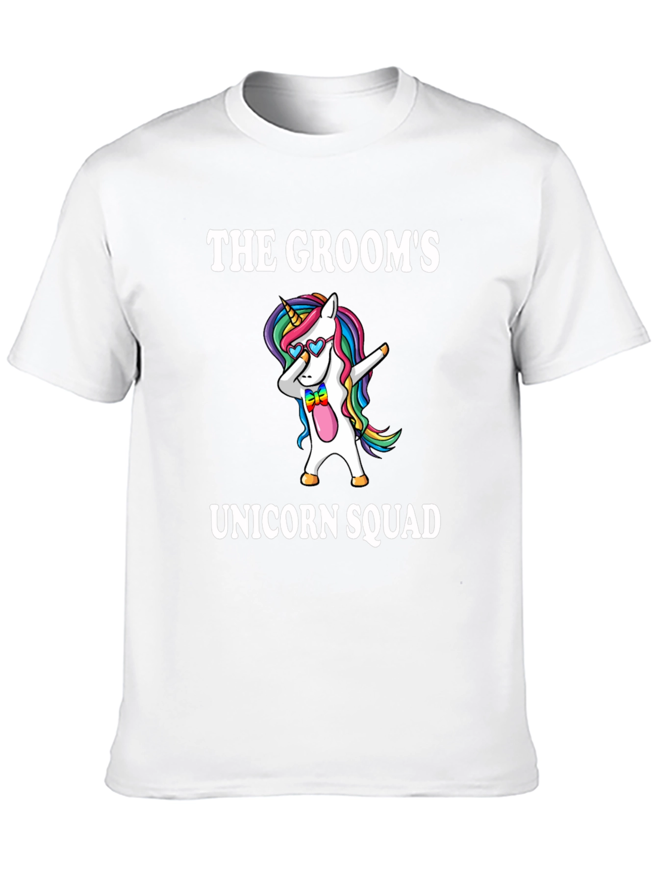 Black Groom's Unicorn Squad Black T-Shirt view 10