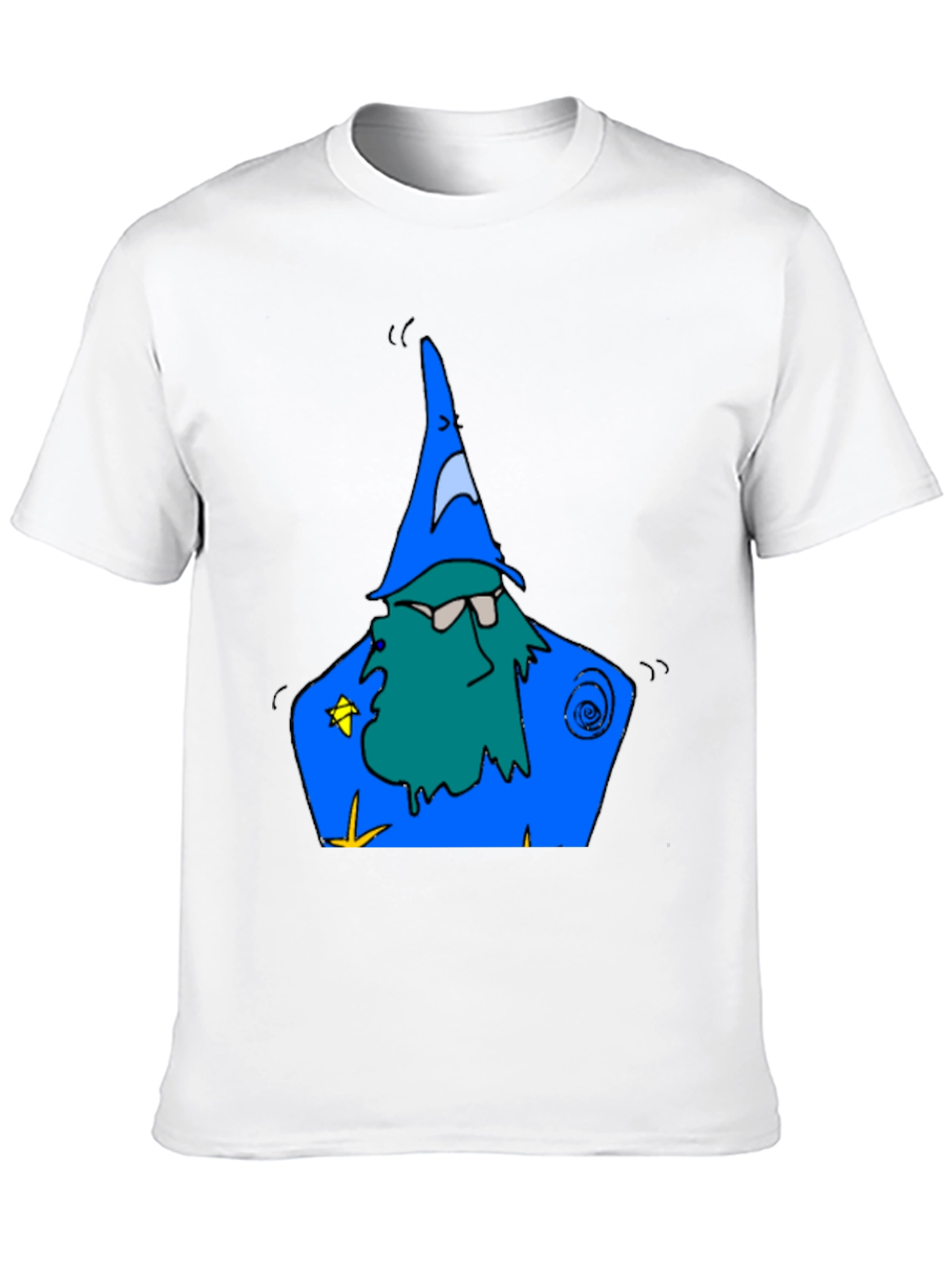 Black Wizard Graphic Tee - Cotton Black T-Shirt view 10