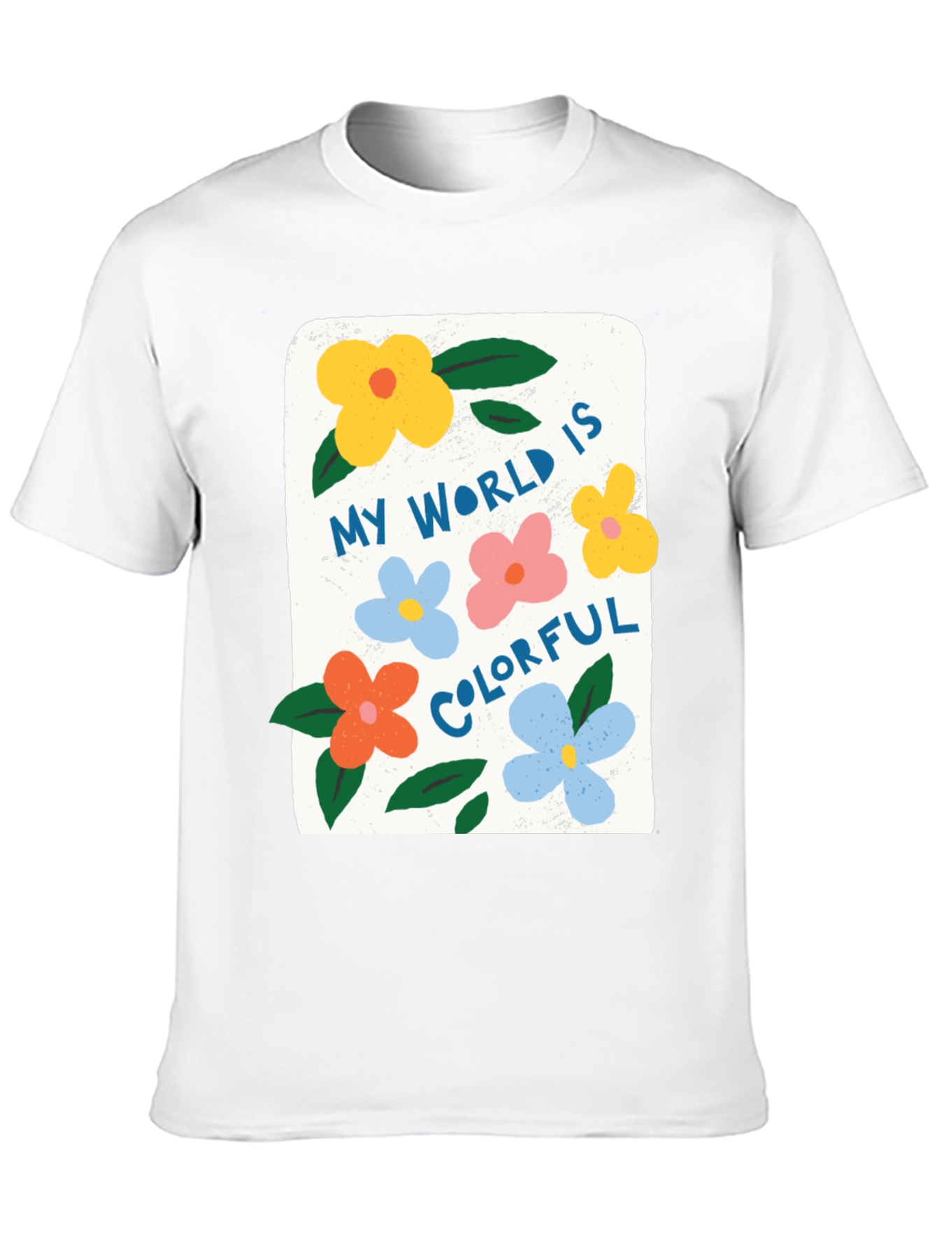 Black Colorful World Graphic Tee - Comfort & Style view 10