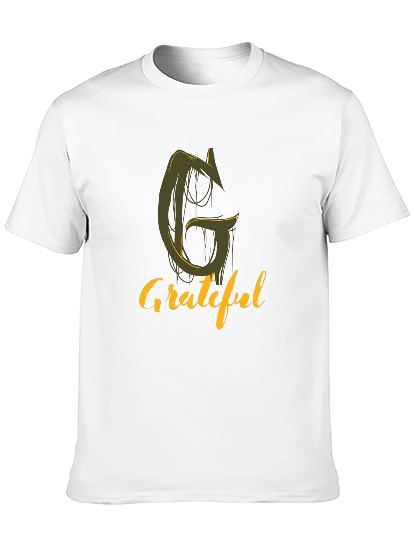 Black Grateful Graphic Tee - Stylish Black T-Shirt view 10