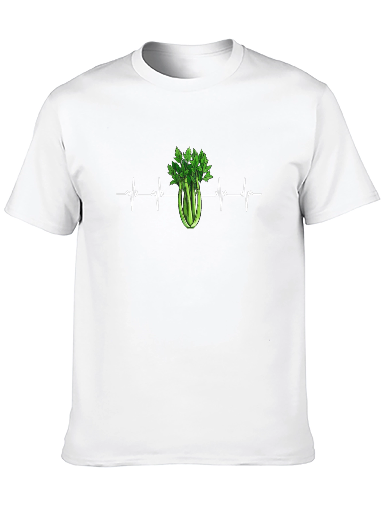 Black Celery Heartbeat T-Shirt - Healthy Living Tee view 10